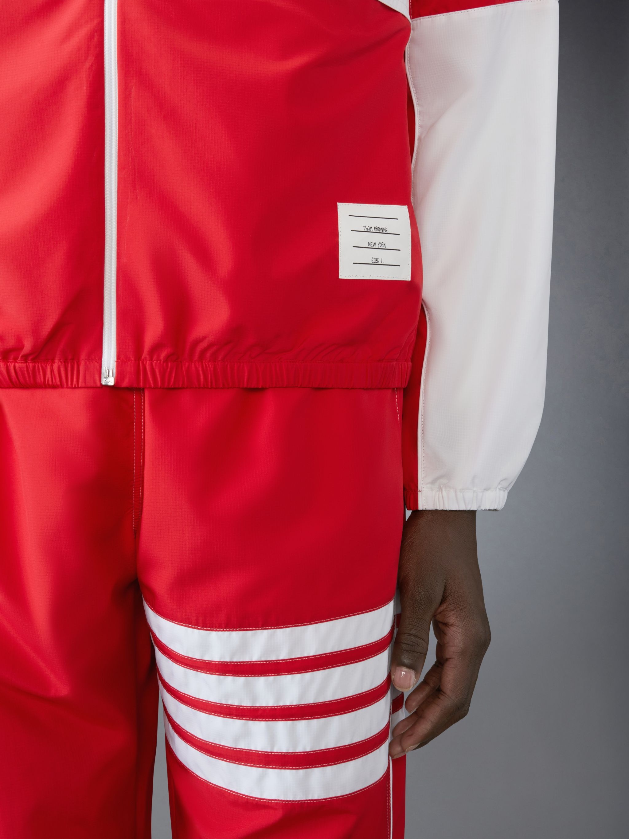RIPSTOP 4-BAR COLOR BLOCK WINDBREAKER - 4