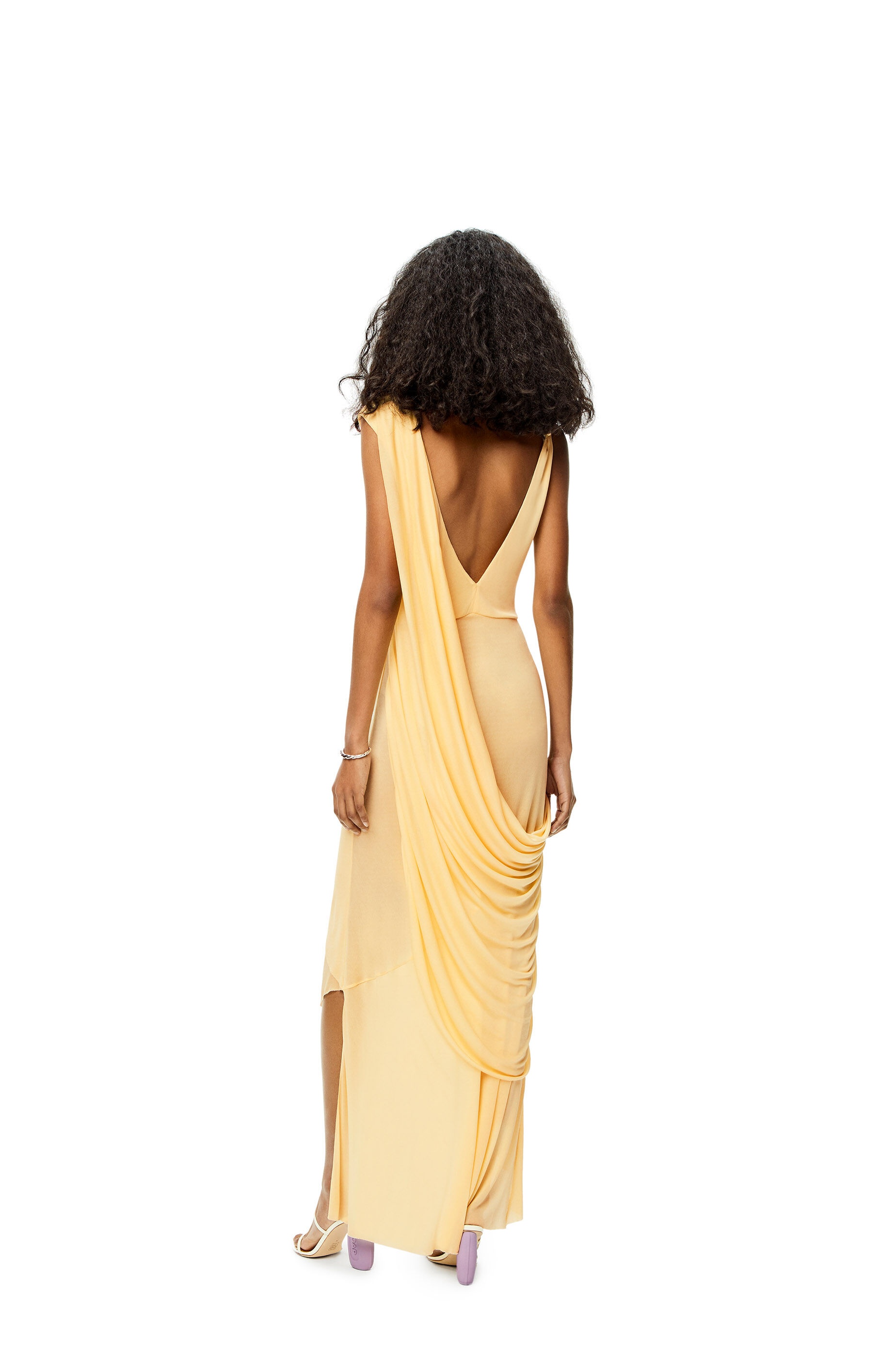 Chain draped dress in viscose - 3