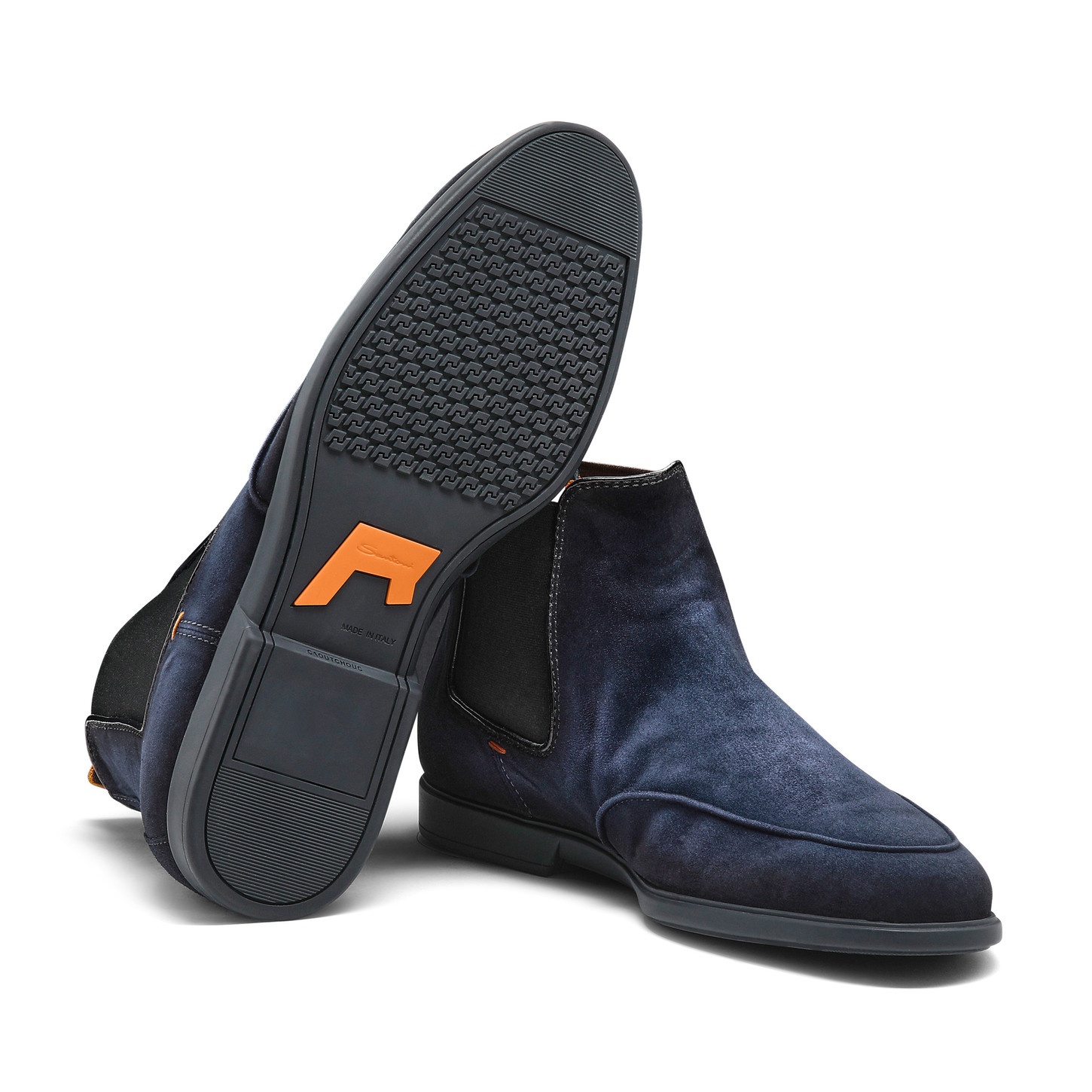 Men’s blue suede Chelsea boot - 4