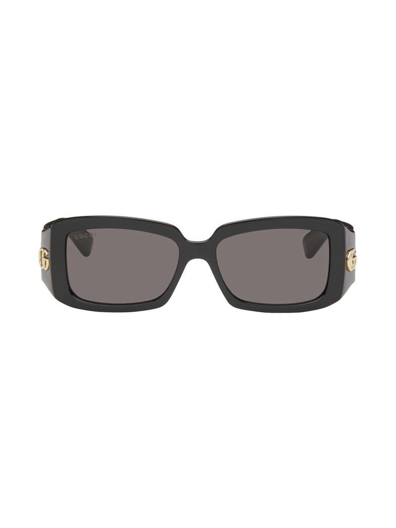 Black Rectangular Sunglasses - 1