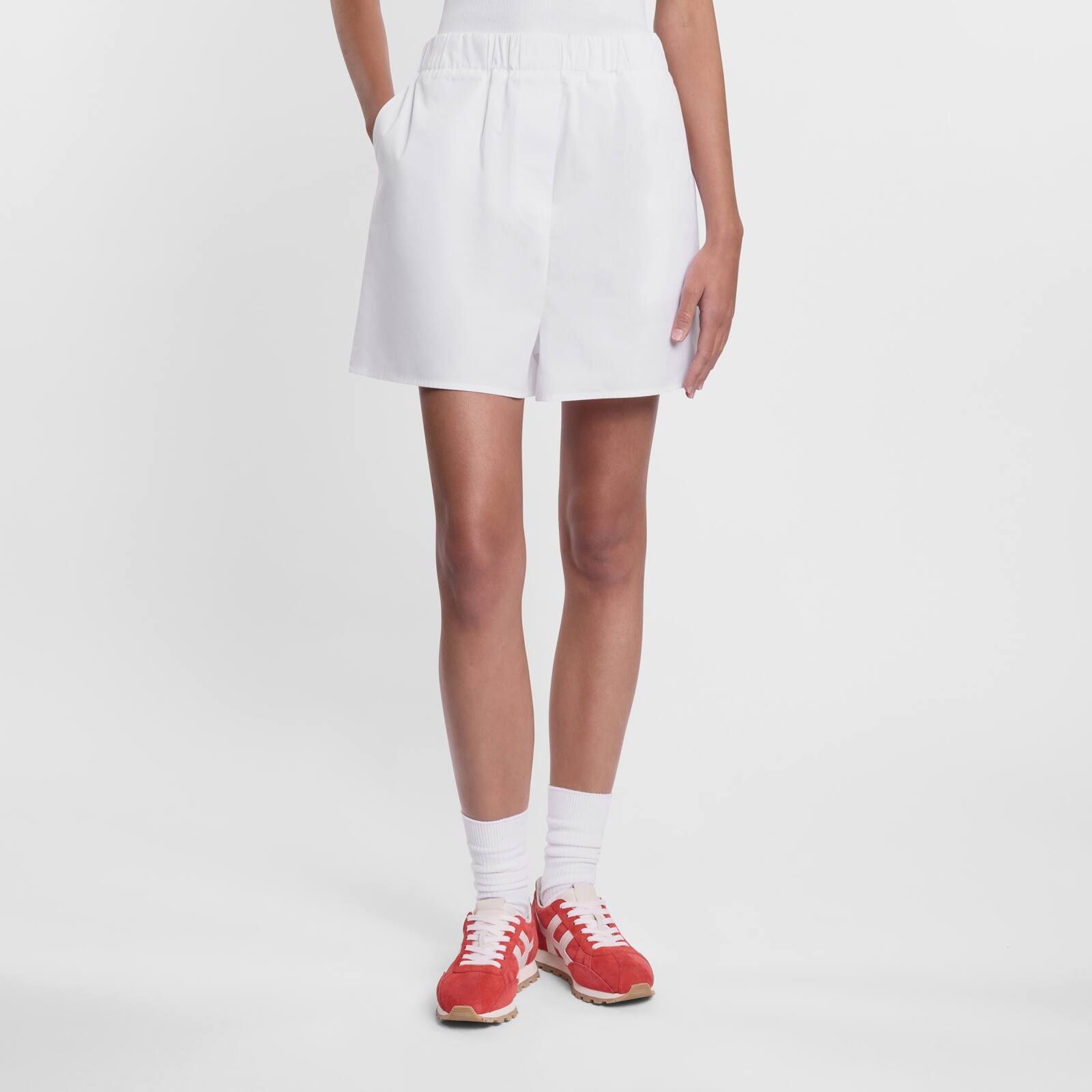 Shorts in cotton poplin - 3