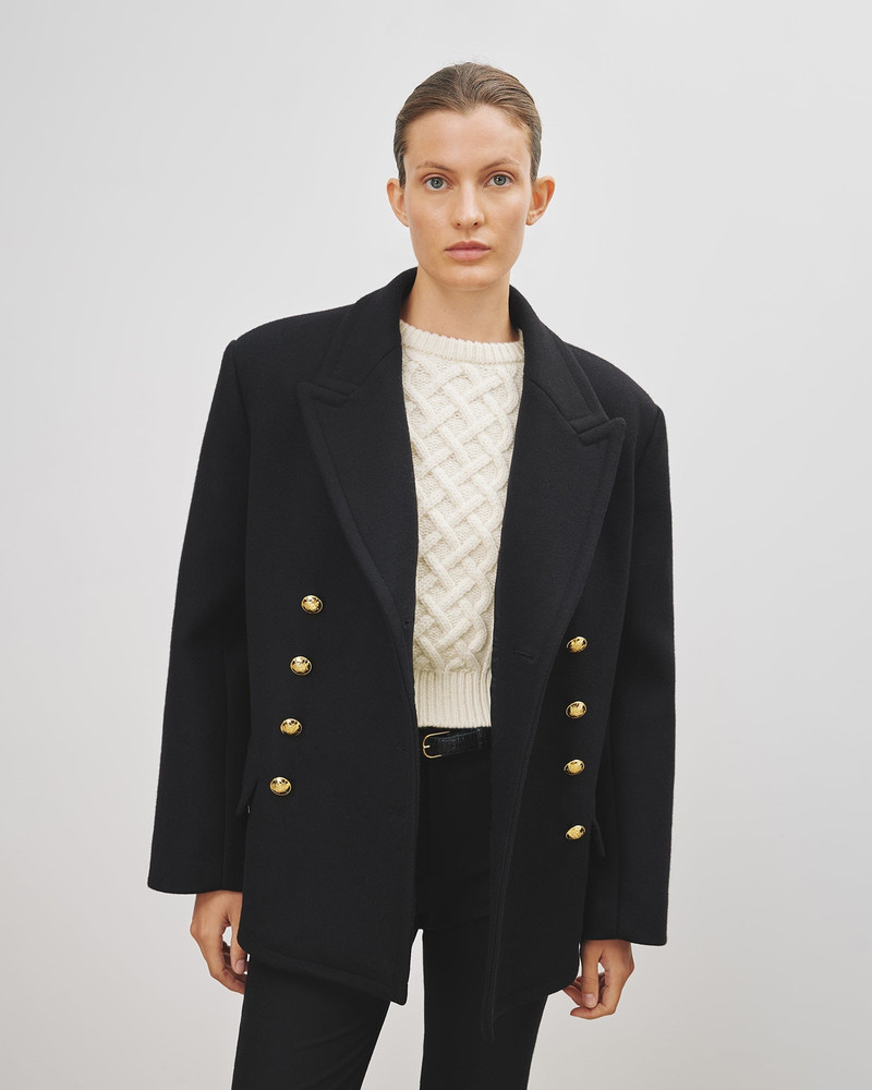 NILI LOTAN PASCAL DB BREASTED SHORT COAT outlook