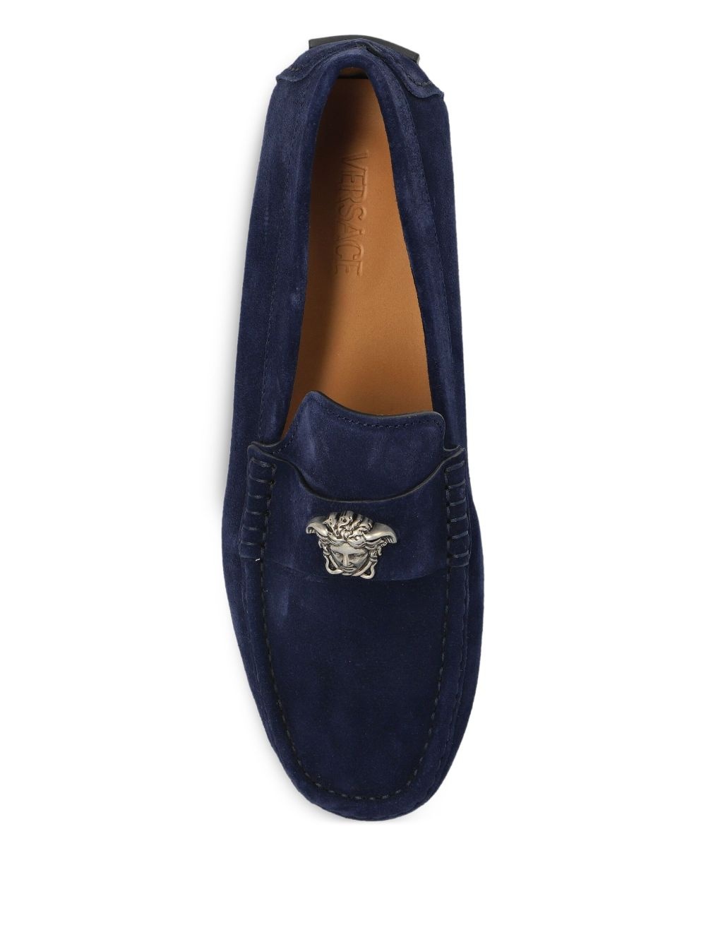 Medusa-plaque loafers - 4