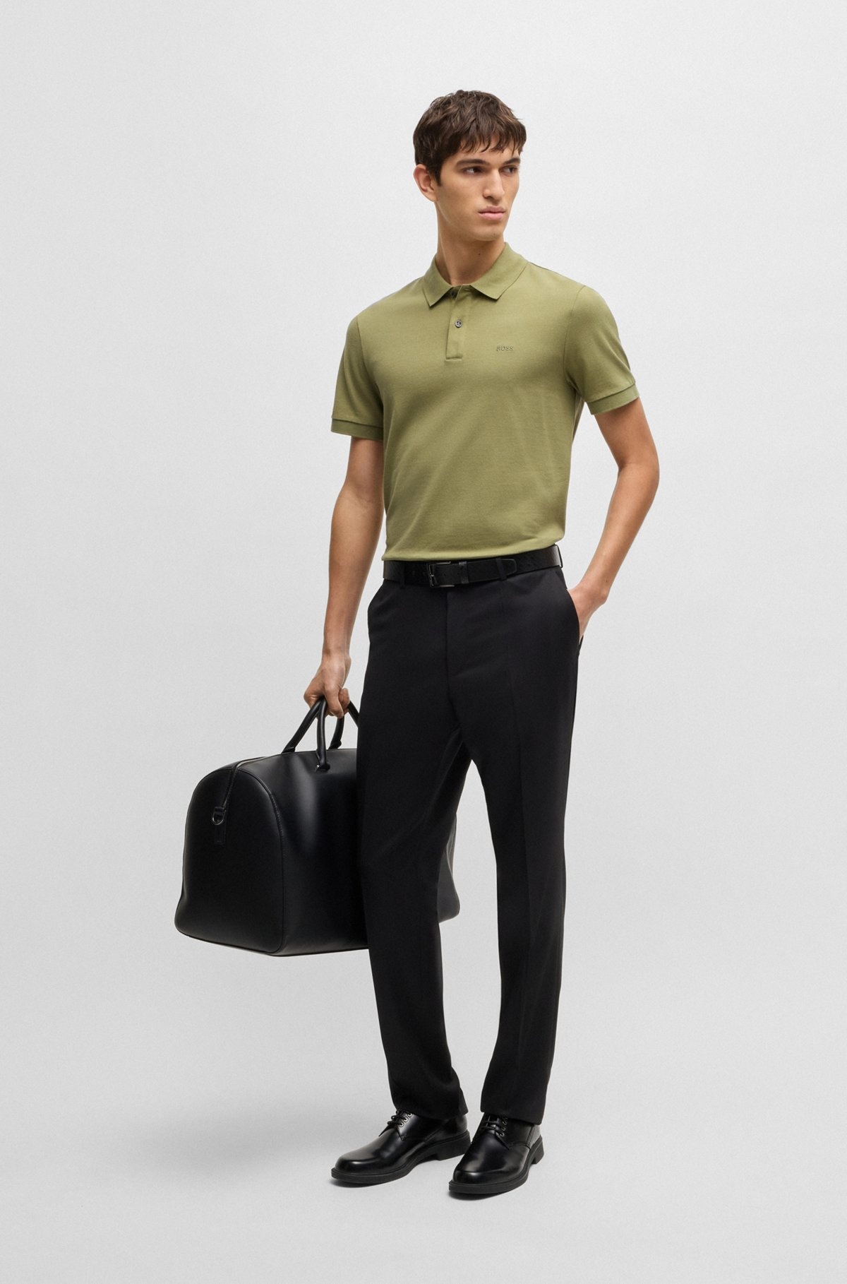PALLAS REGULAR-FIT POLO SHIRT IN COTTON WITH EMBROIDERED LOGO - 4