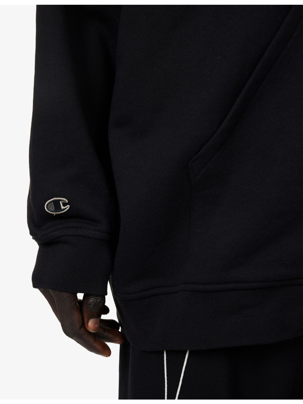 Rick Owens x Champion Jumbo Jason Embroidered Cotton-Jersey Hoody - 6