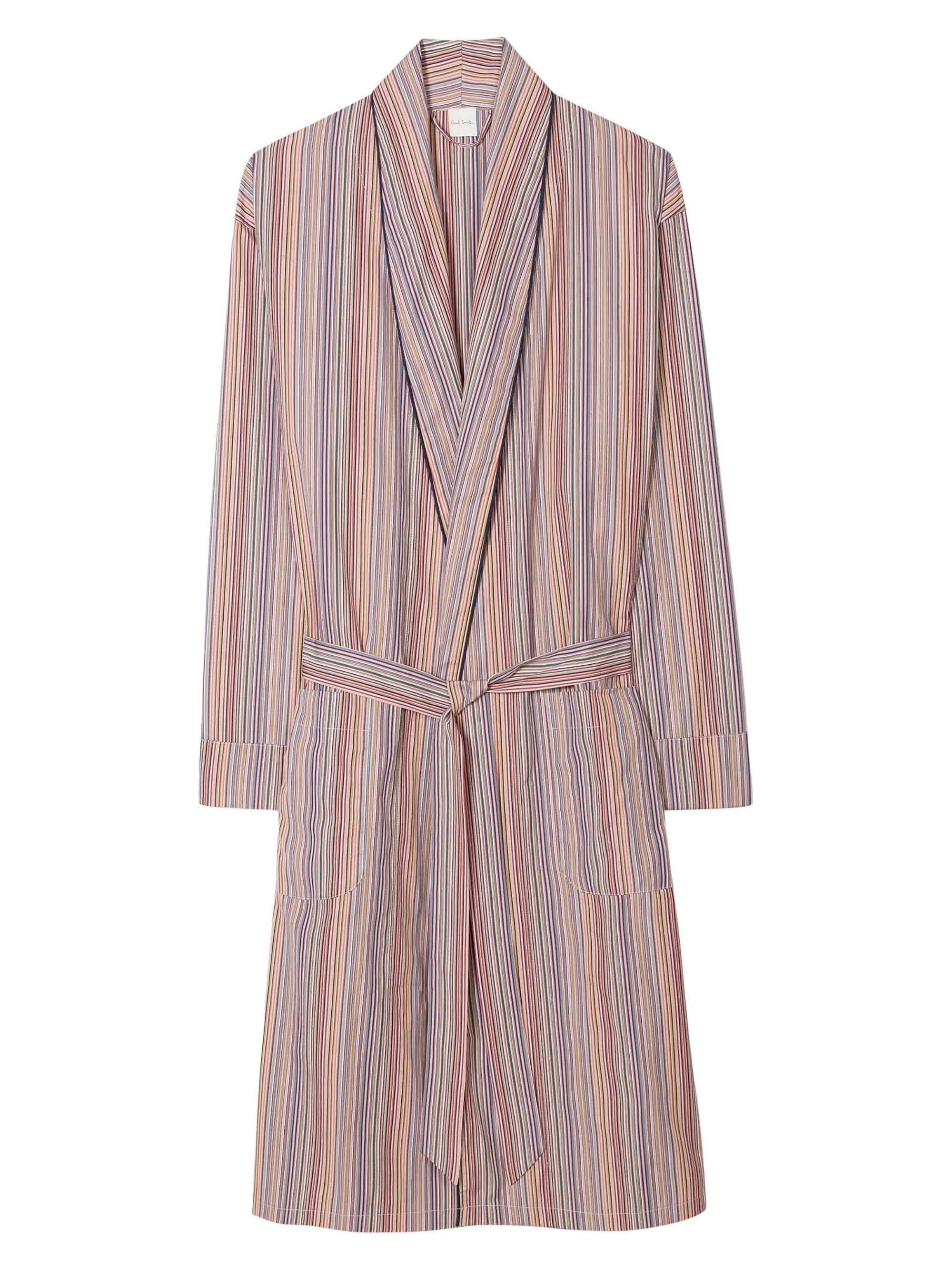 Men's Striped Dressing Gown - Multi - 1
