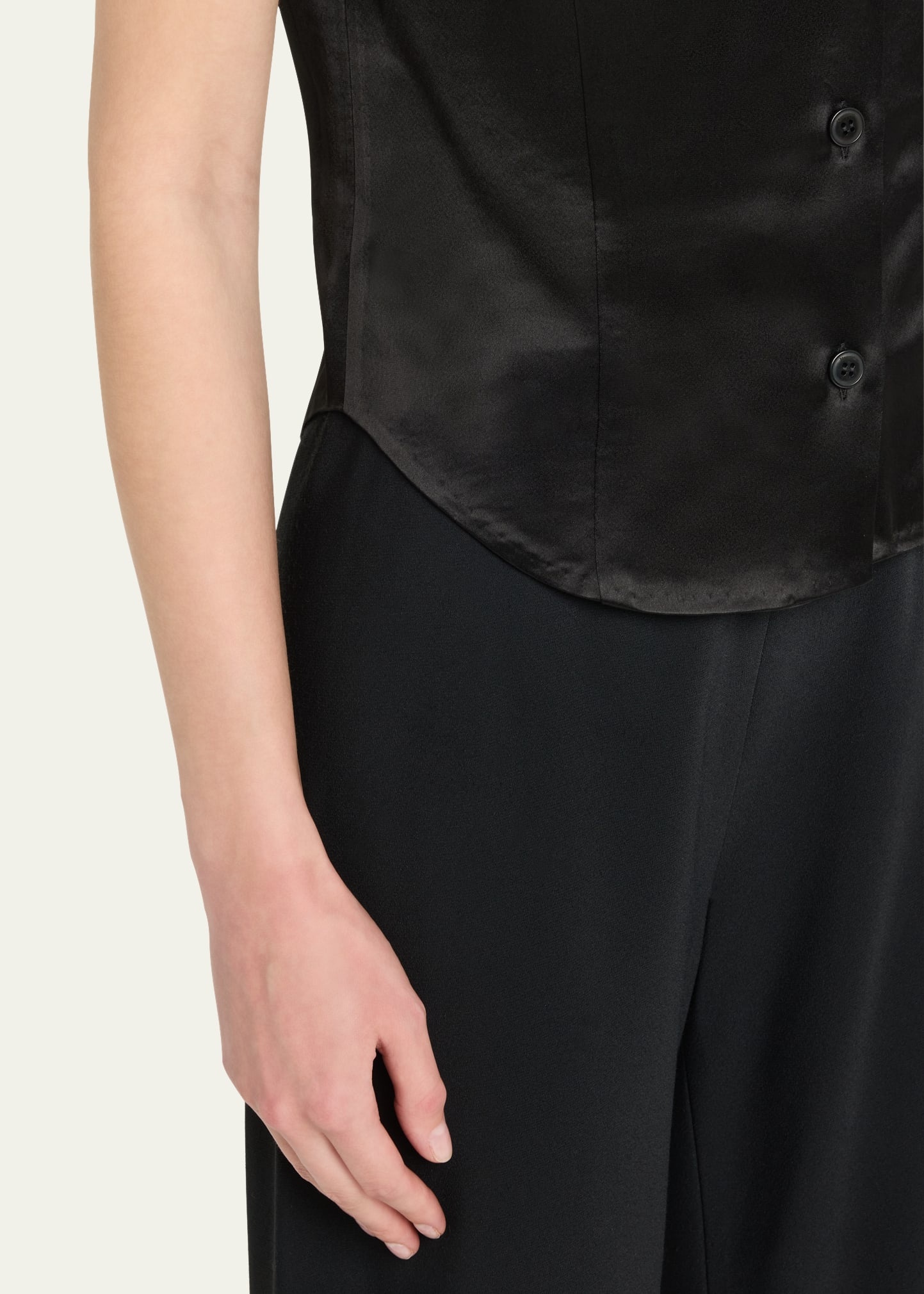 Clare Slip Satin Shirt - 5