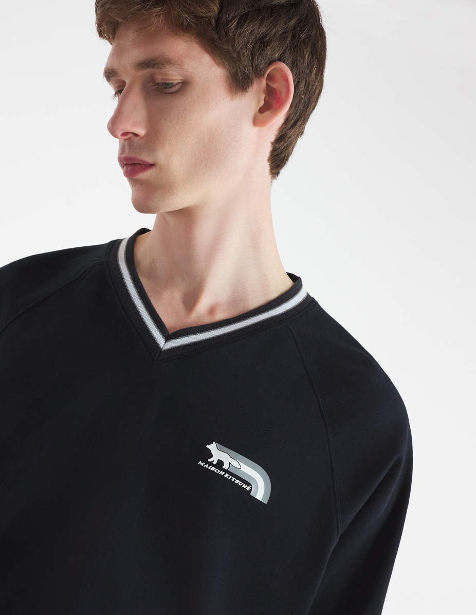 ★Maison Kitsune★FLASH FOX RAGLAN LONG SLEEVES TEE-SHIRT★ Maison Kitsuné FLASH FOX RAGLAN LONG SLEEVES TEE-SHIRT