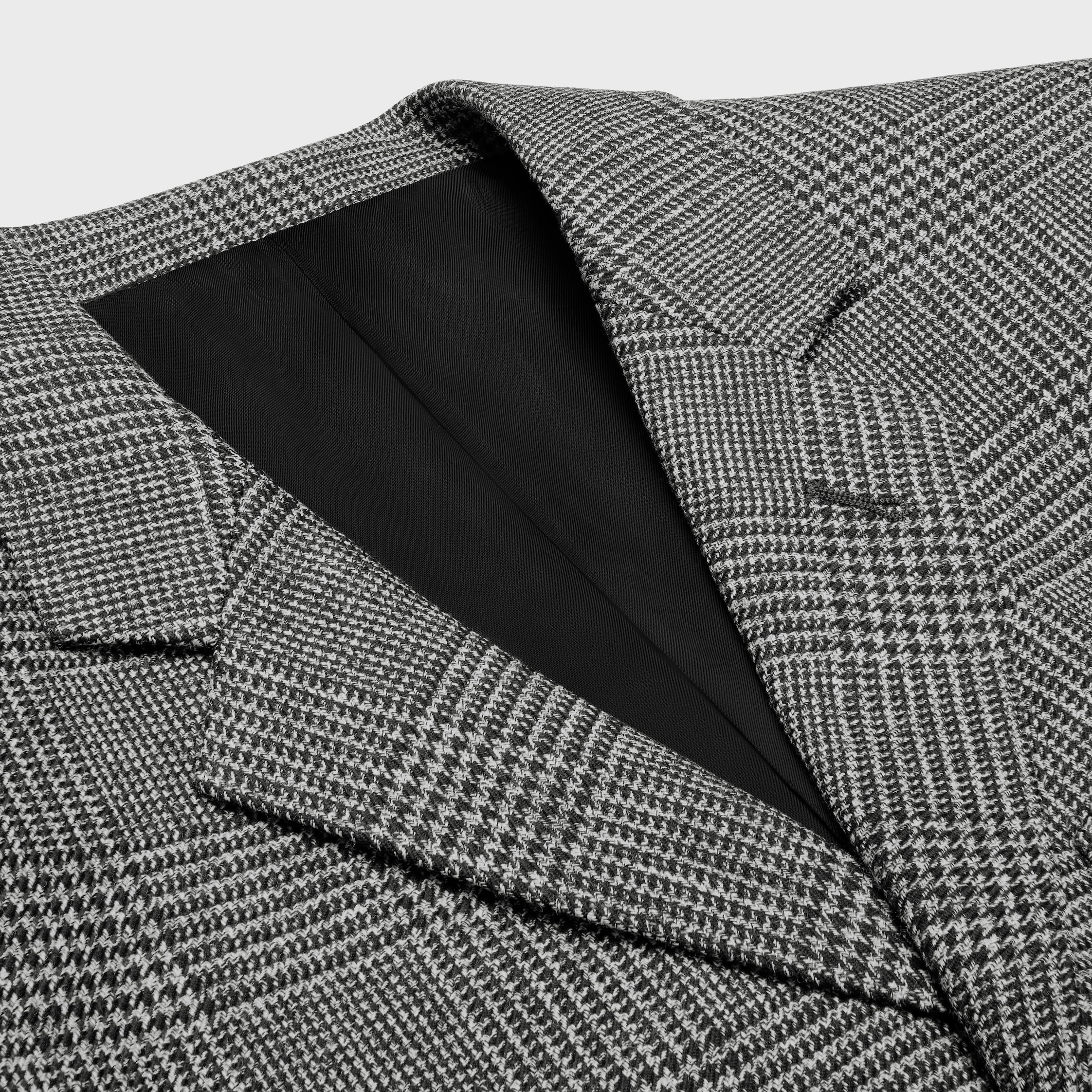 mods jacket in prince of wales wool - 3