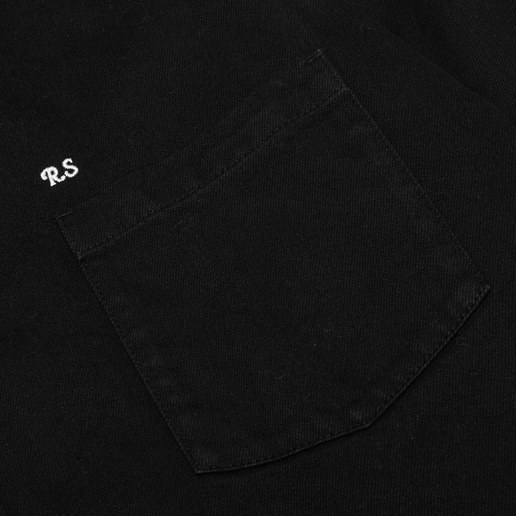 RAF SIMONS BIG FIT DENIM SHIRT - BLACK - 4