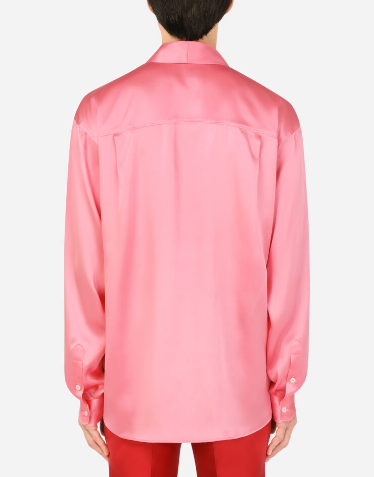 Oversize silk satin shirt - 2