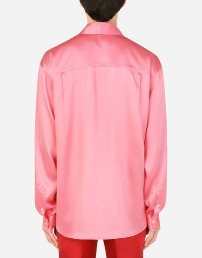 Dolce & Gabbana Oversize silk satin shirt outlook