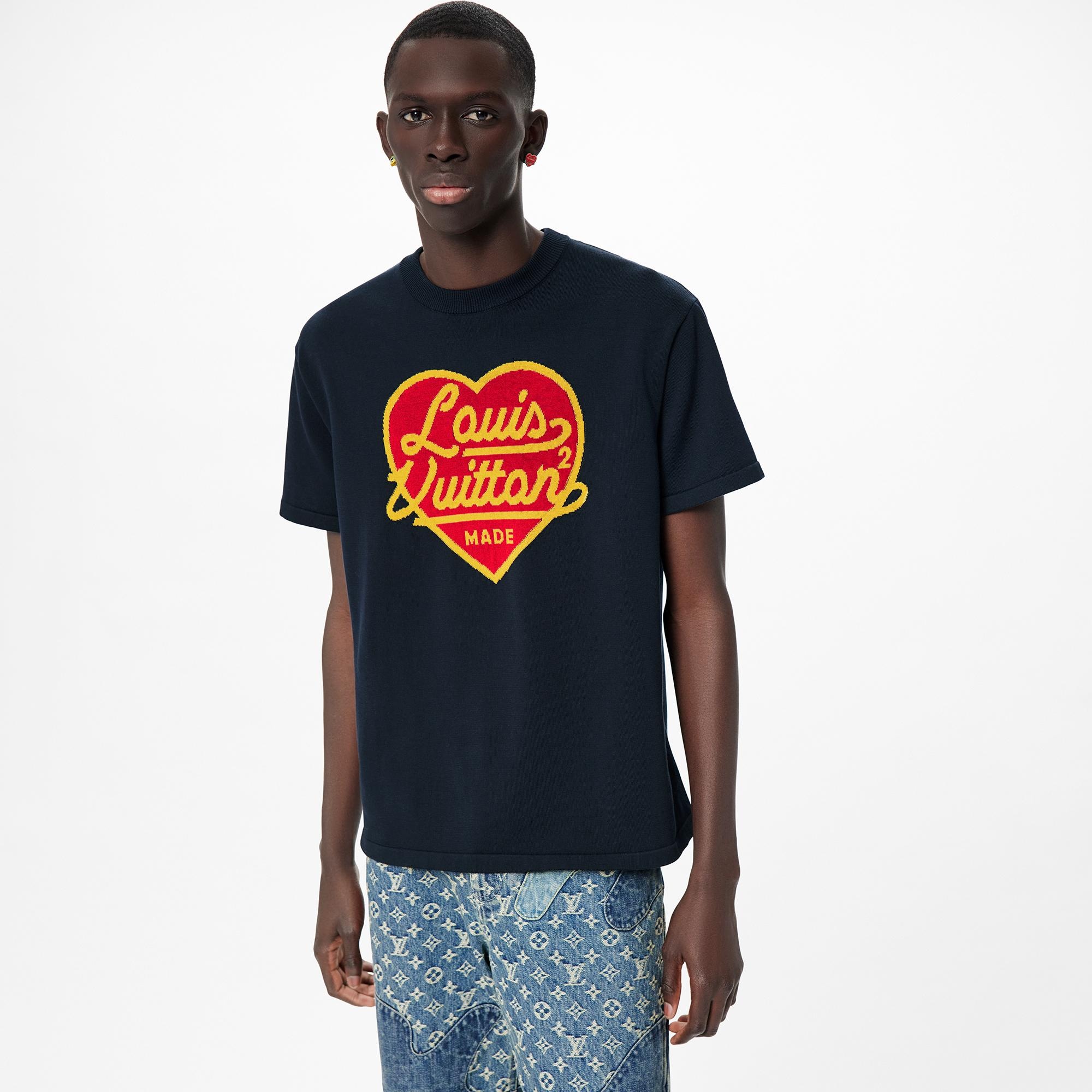 Louis Vuitton Intarsia Jacquard Heart Crewneck | REVERSIBLE