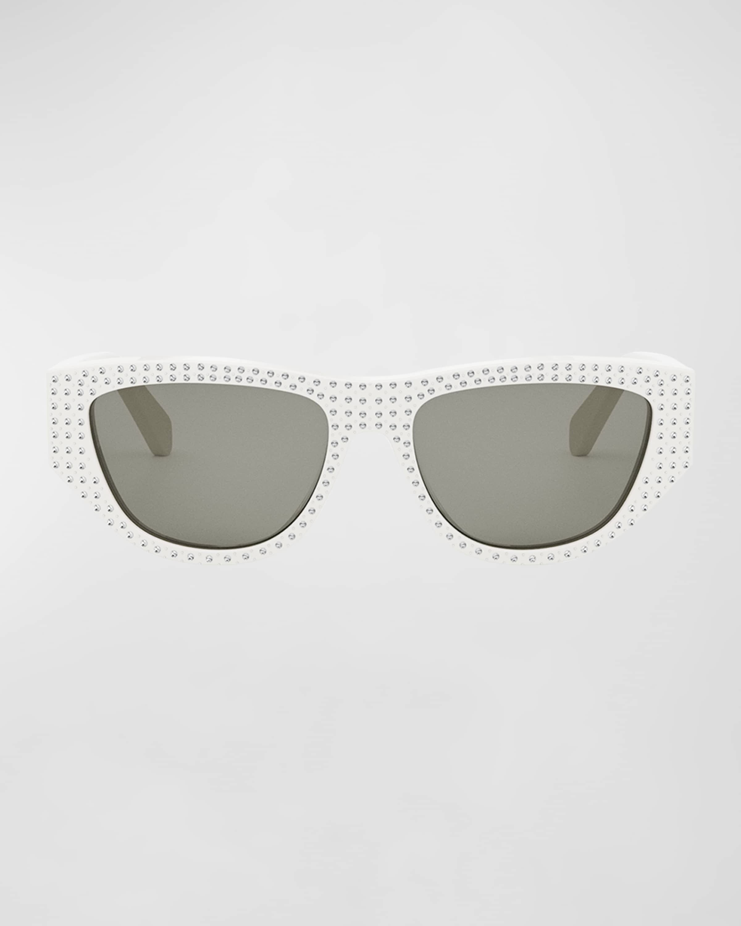 Animation Embellished Acetate Cat-Eye Sunglasses - 4