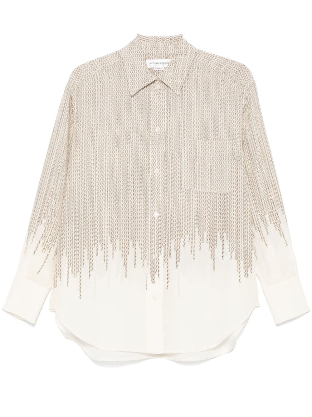 geometric-pattern shirt - 1