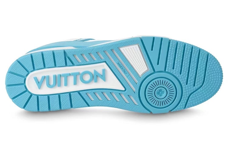 LOUIS VUITTON LV Trainer 'White Sky Blue' 1AA6X0 - 4