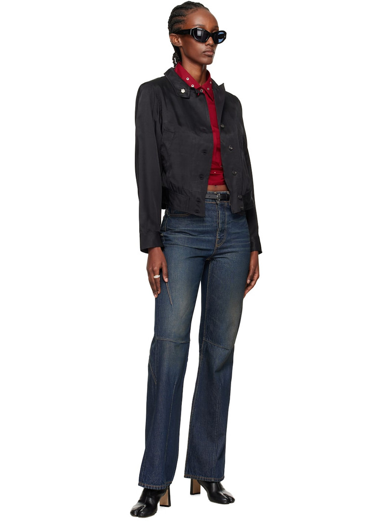 Our Legacy Black Tuxedo Bomber Jacket outlook