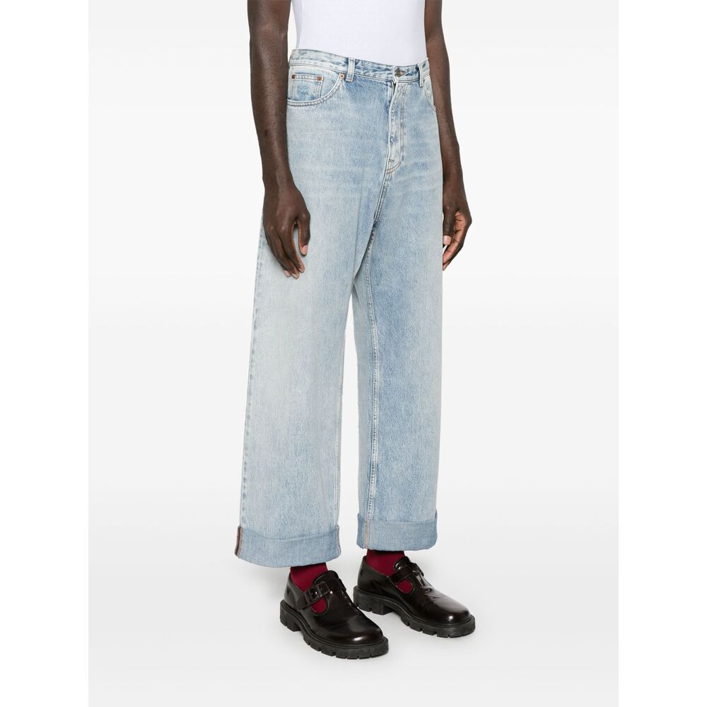 Valentino Blue Denim - Wide-Leg Jeans Men - 3