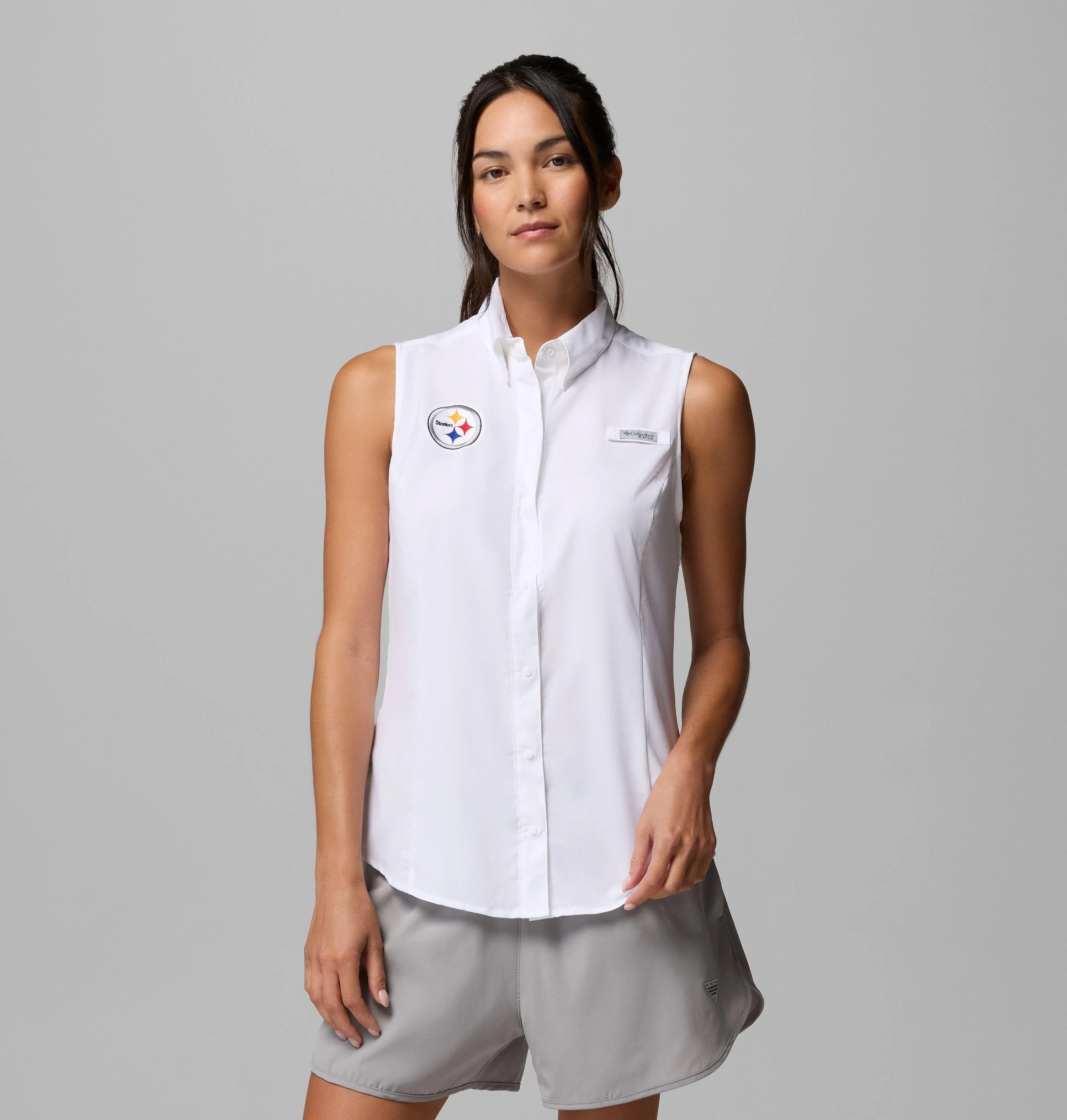 Women's PFG Tamiami Sleeveless Shirt - Pittsburgh Steelers - 1