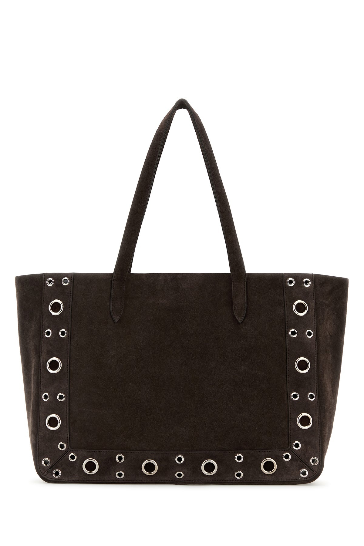 Brown suede Nellcôte shopping bag - 3