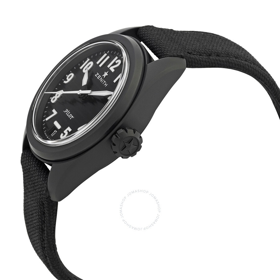 Zenith Pilot Automatic Crystal Black Dial Men's Watch 49.4000.3620/21.I001 - 2