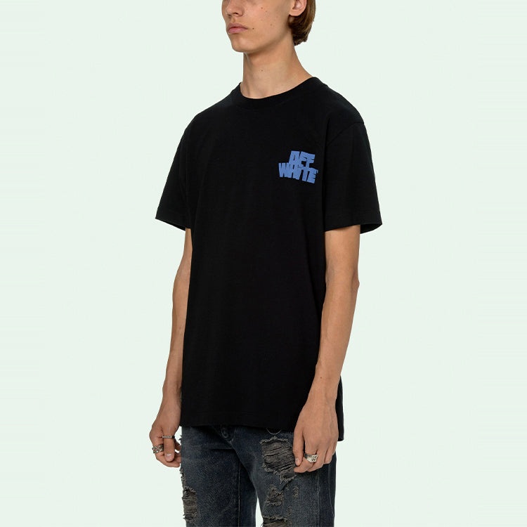 Off-White Hands Arrows Tee 'Black/Light Blue' OMAA038R21JER0041040 - 4