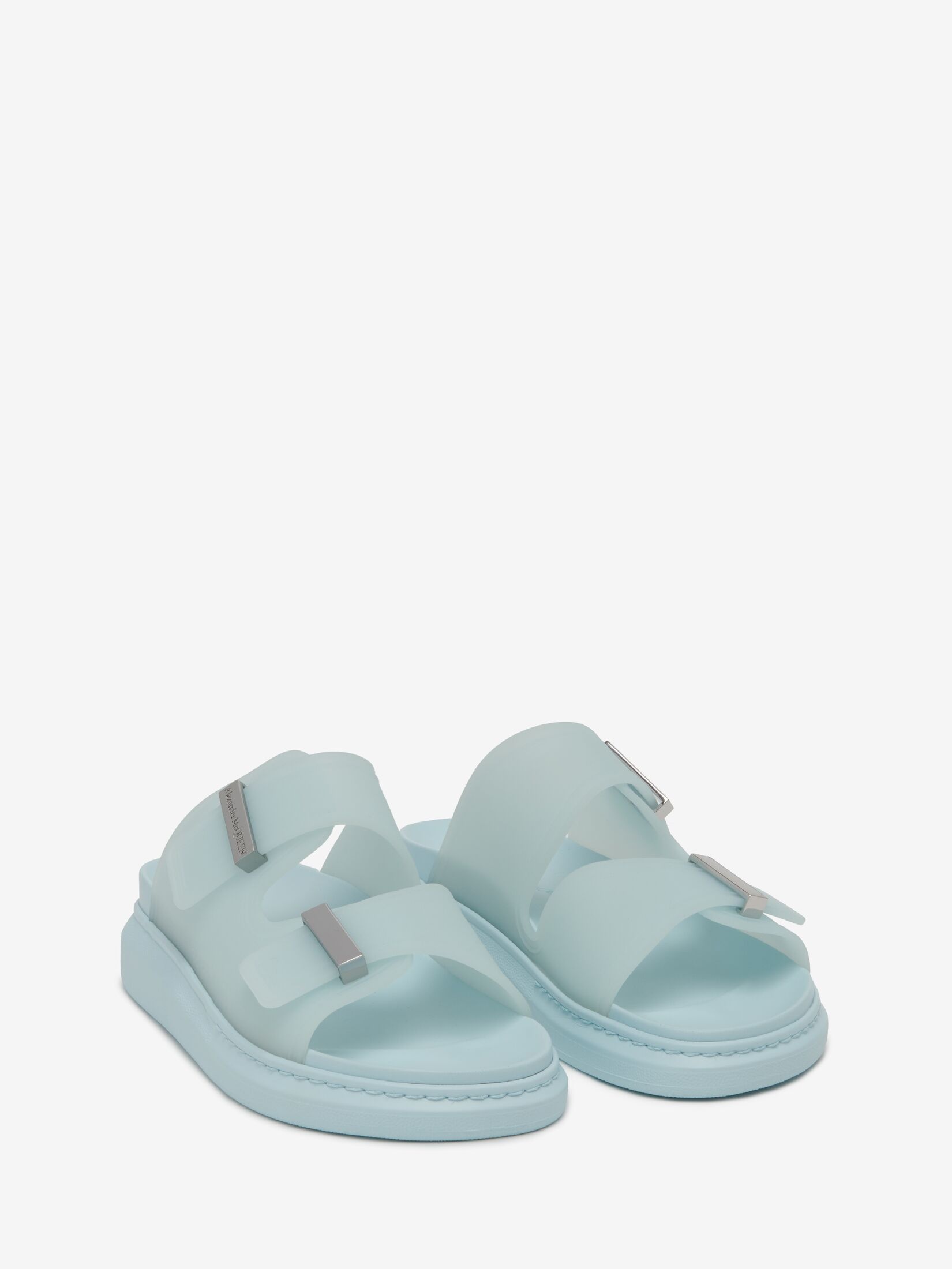 Women's Hybrid Slide in Powder Blue/silver - 2
