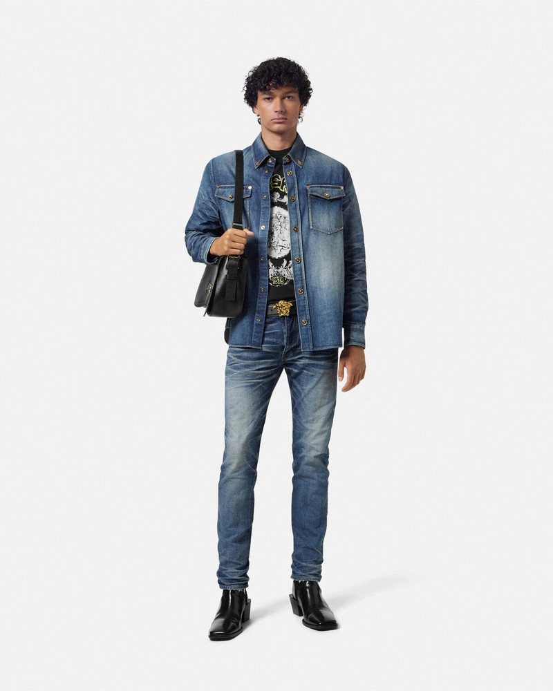 VERSACE Made in Japan Denim Overshirt outlook
