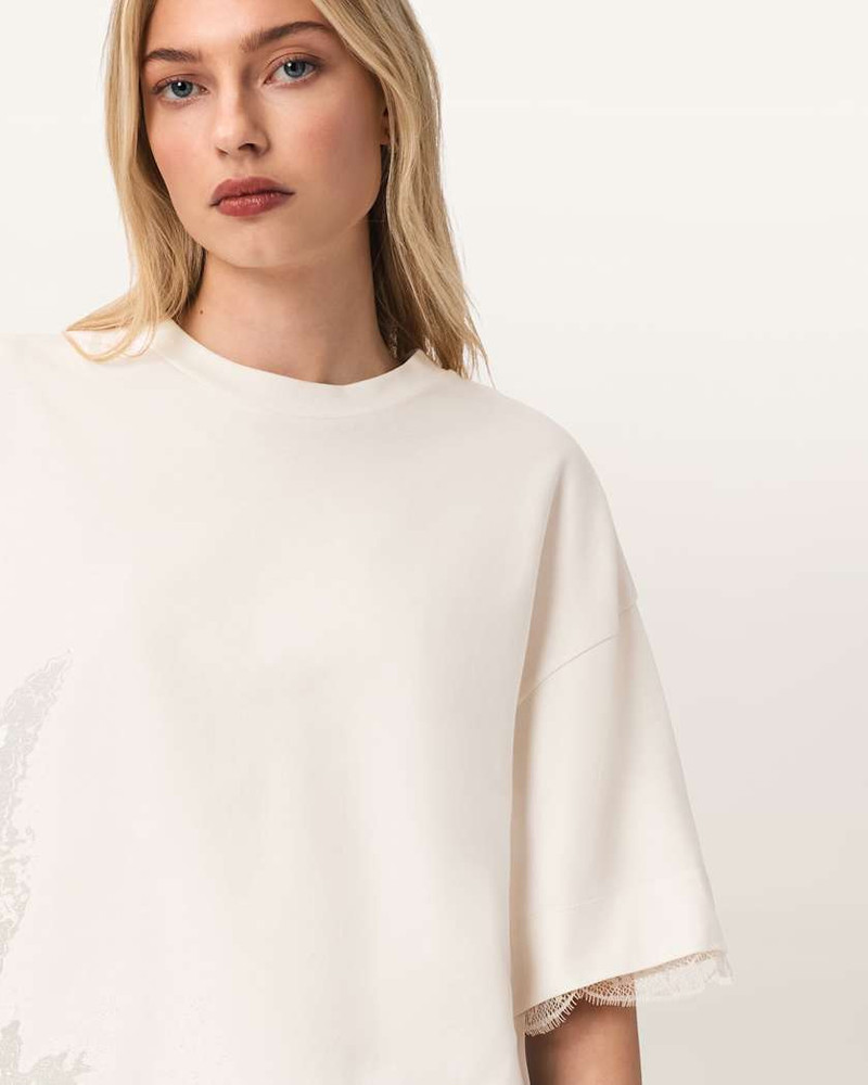 NIA LACE DETAIL SHORT SLEEVE T-SHIRT 4
