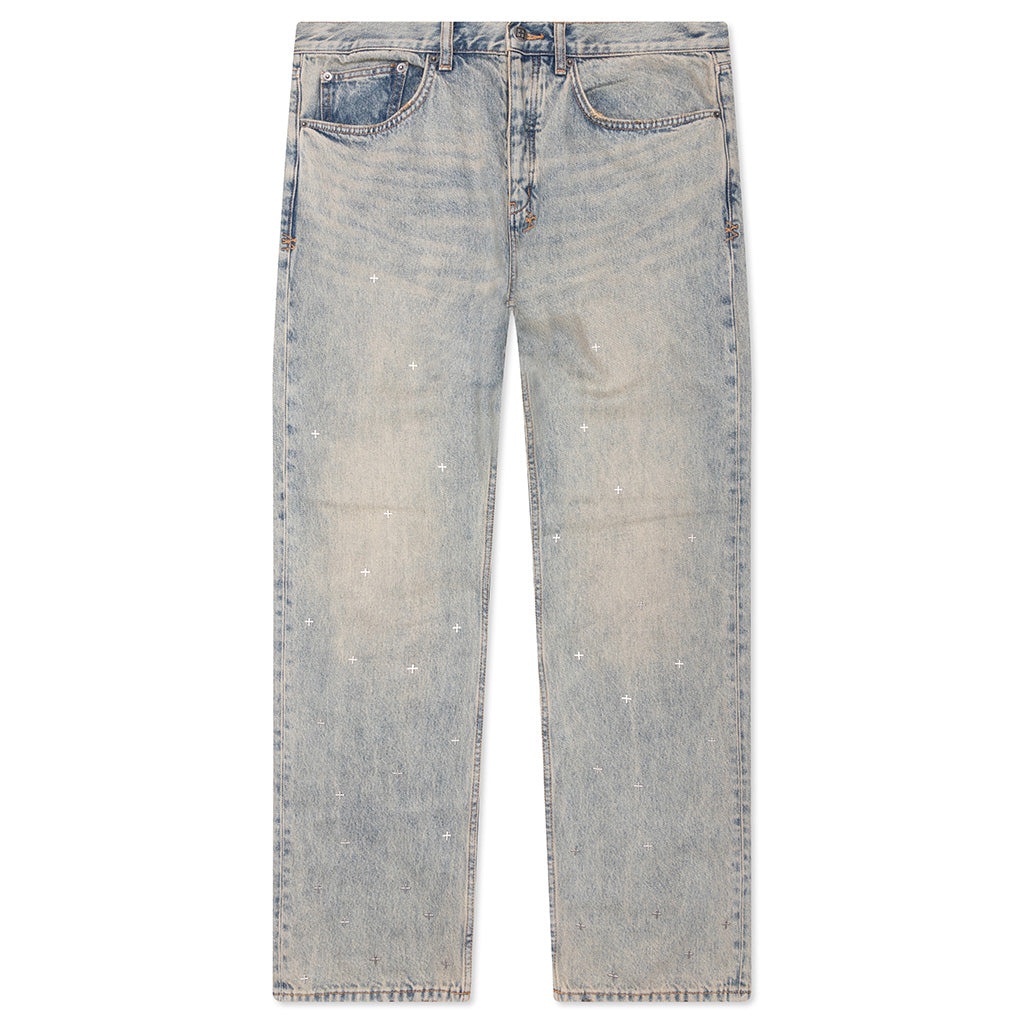 ANTI K STAGELIGHT METALIK PANTS - DENIM - 1