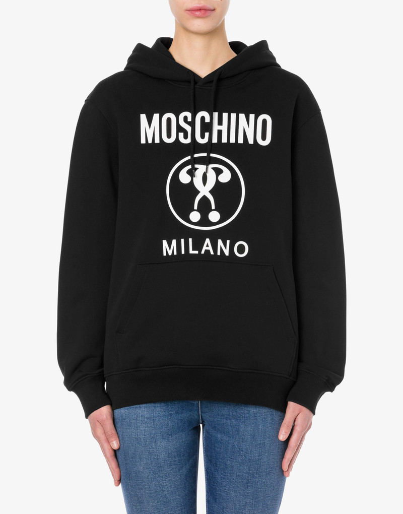 Moschino HOODED SWEATSHIRT WITH DOUBLE QUESTION MARK outlook