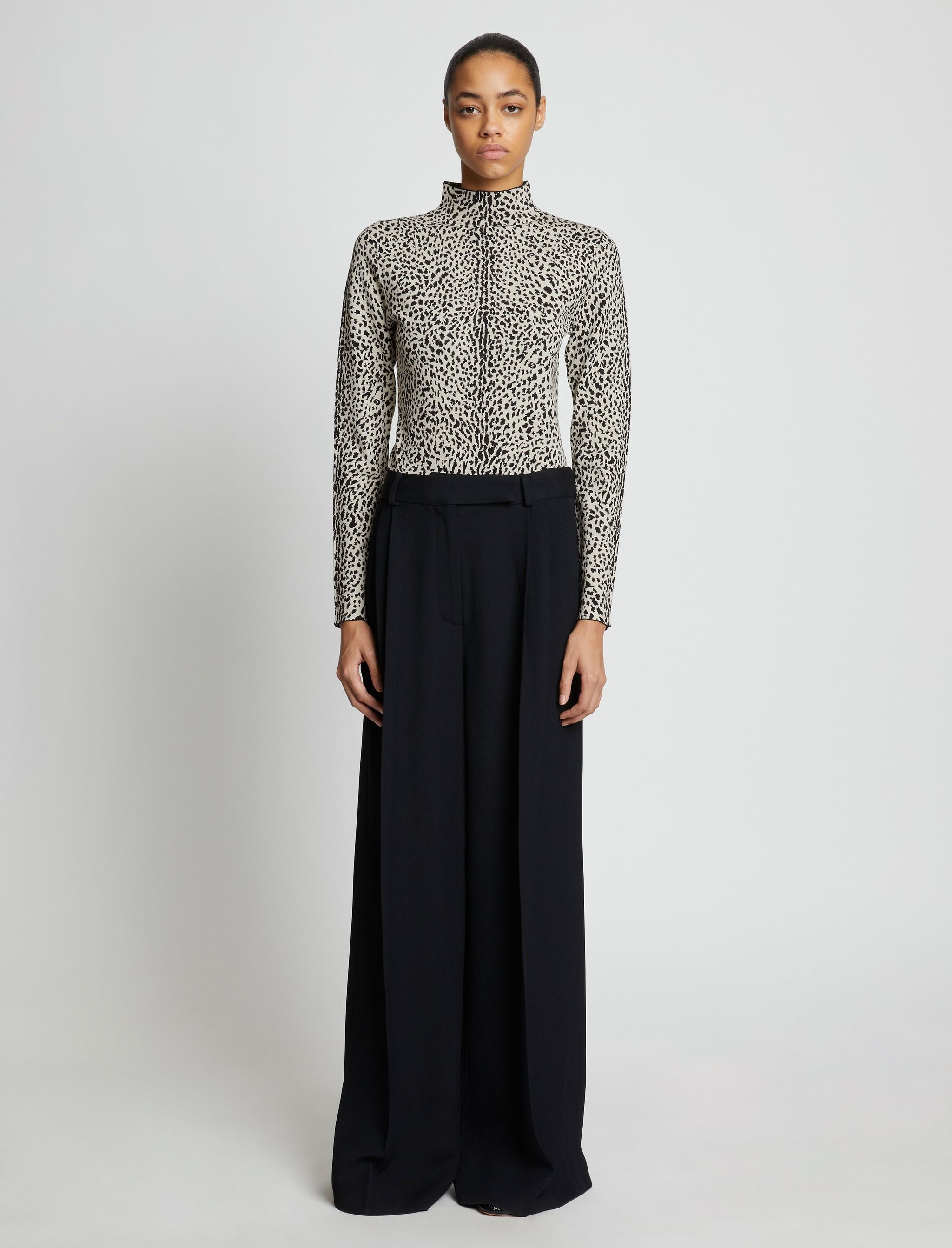 Cheetah Jacquard Turtleneck - 3