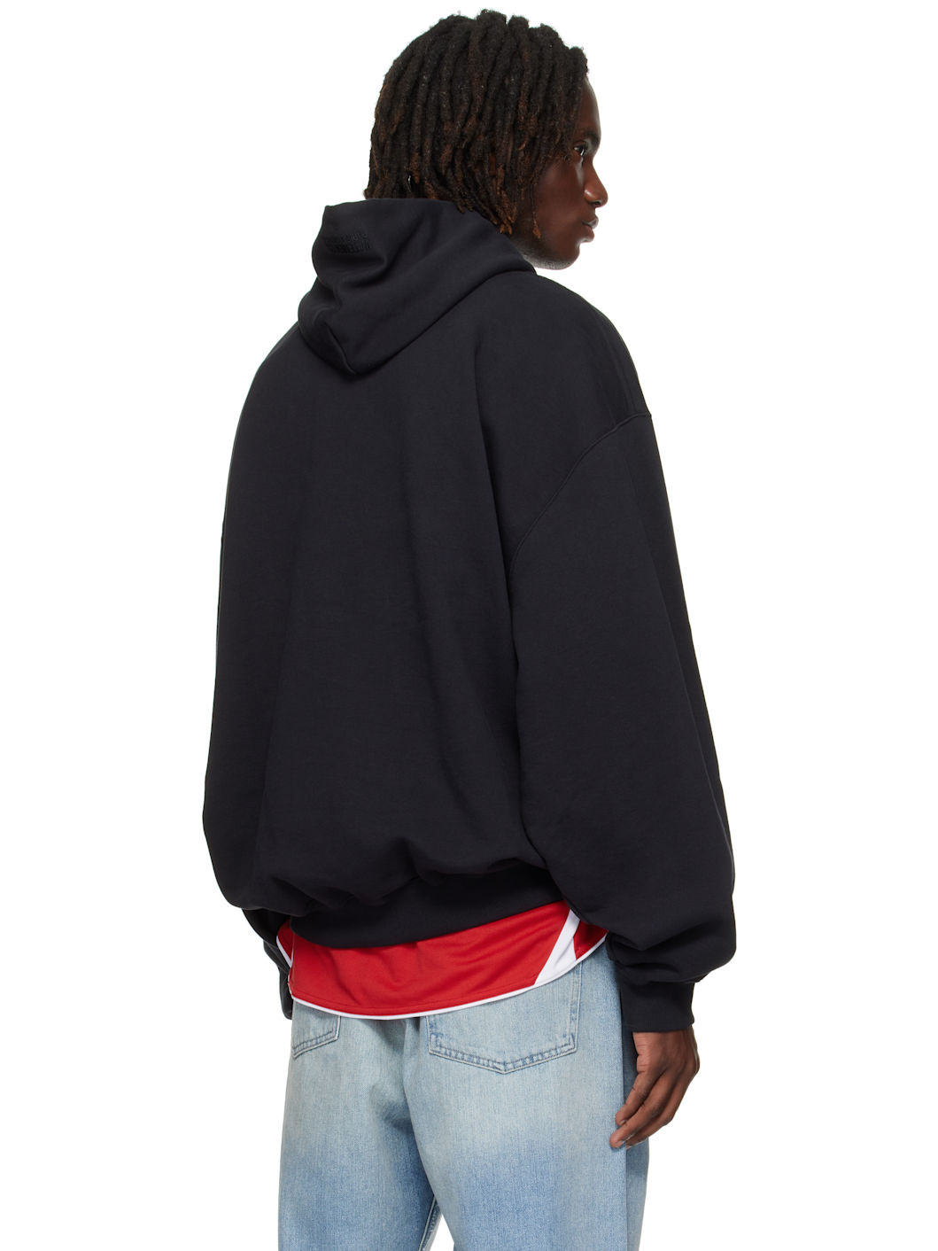 Black 'Night In Paris' Oversized Hoodie - 3