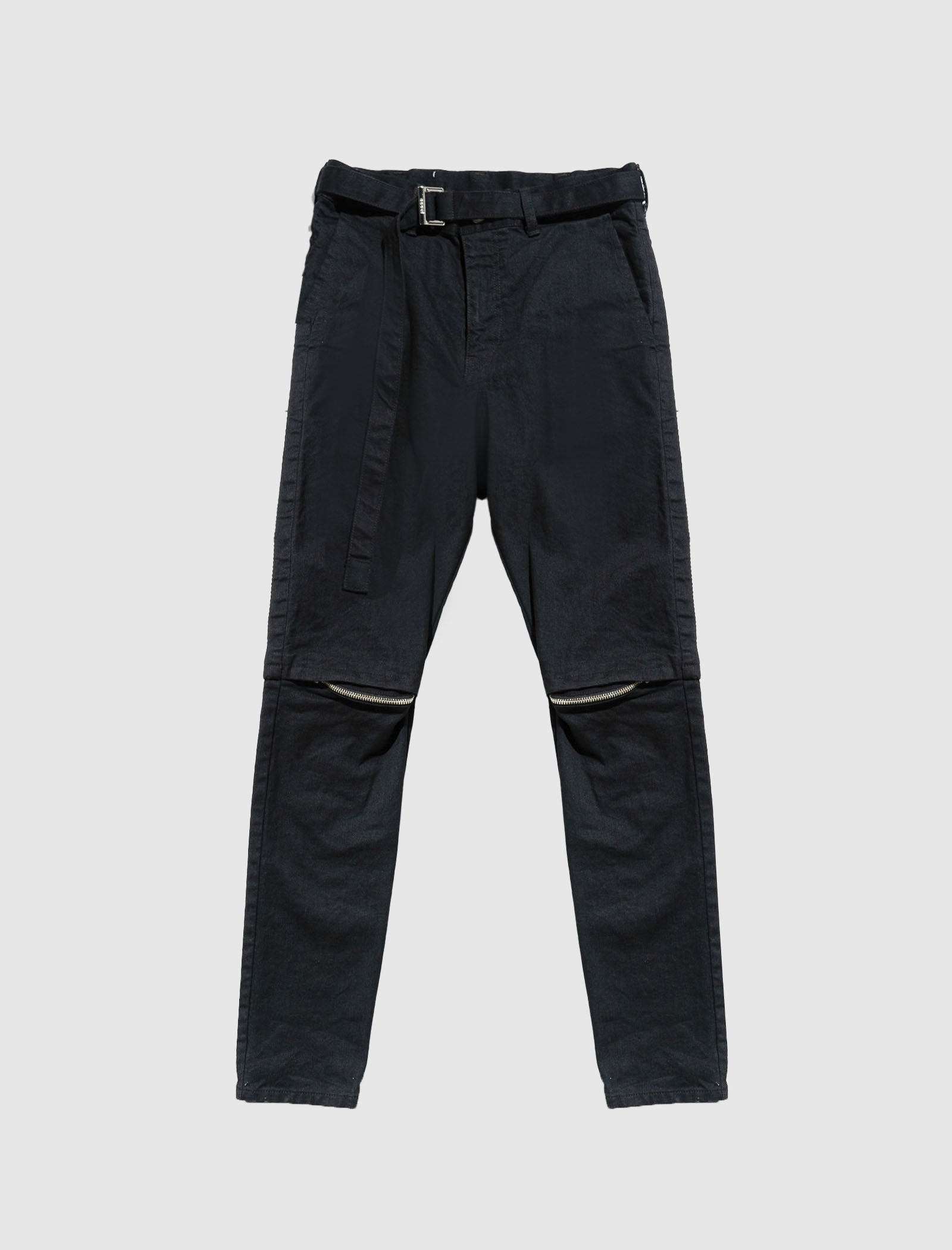 DENIM KNEE ZIP PANTS - 1
