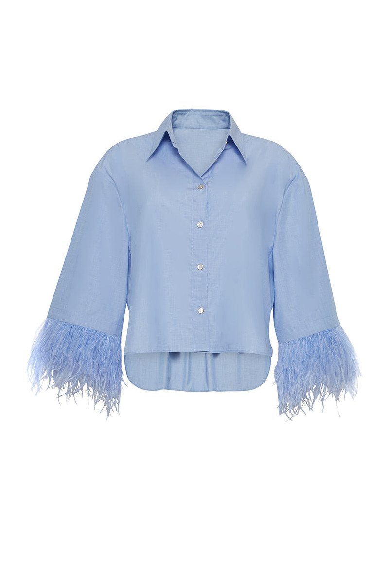 Chester Shirt Tailored Meets Playful in Feathered Perfection 1