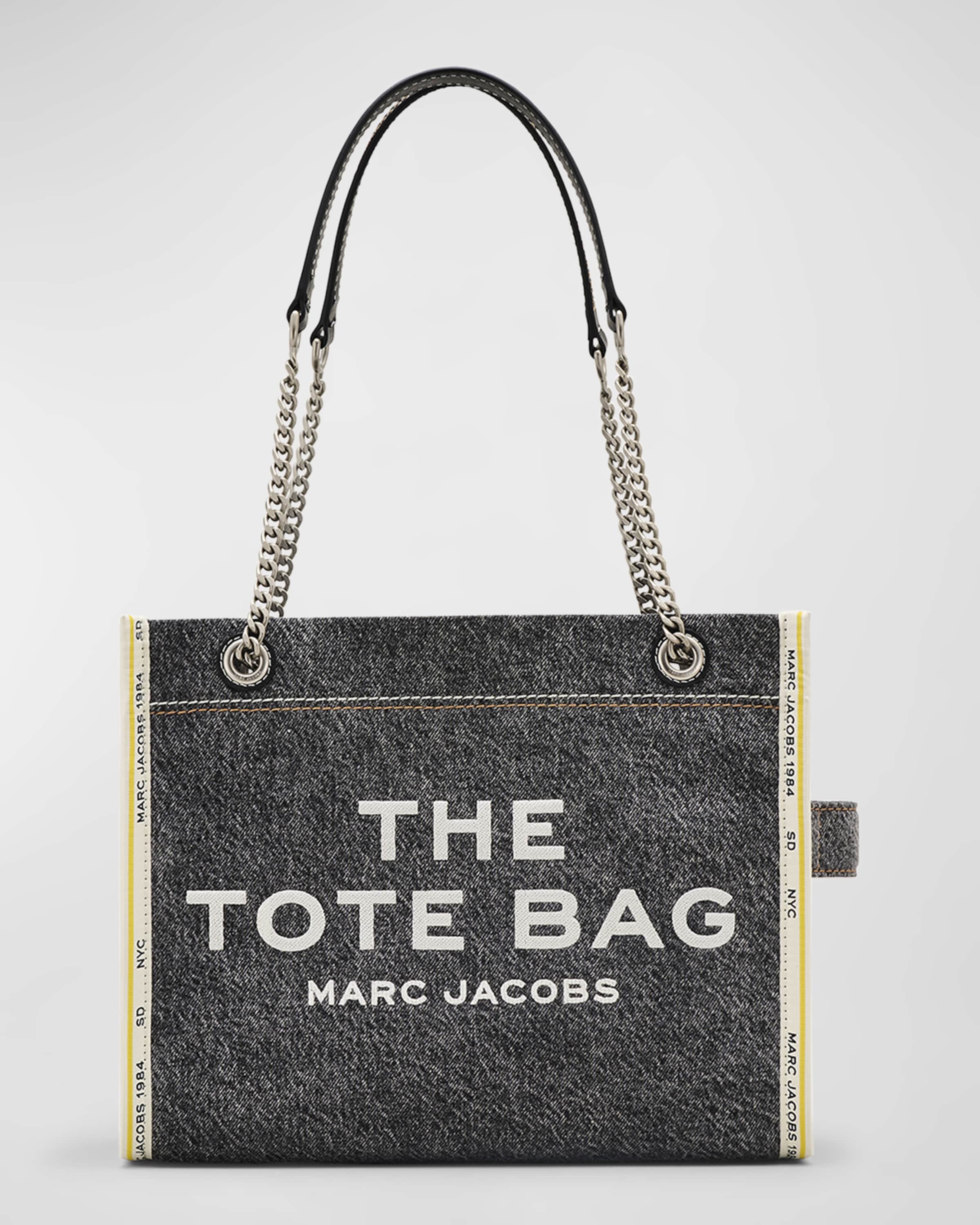 The Denim Chain Medium Tote Bag - 1