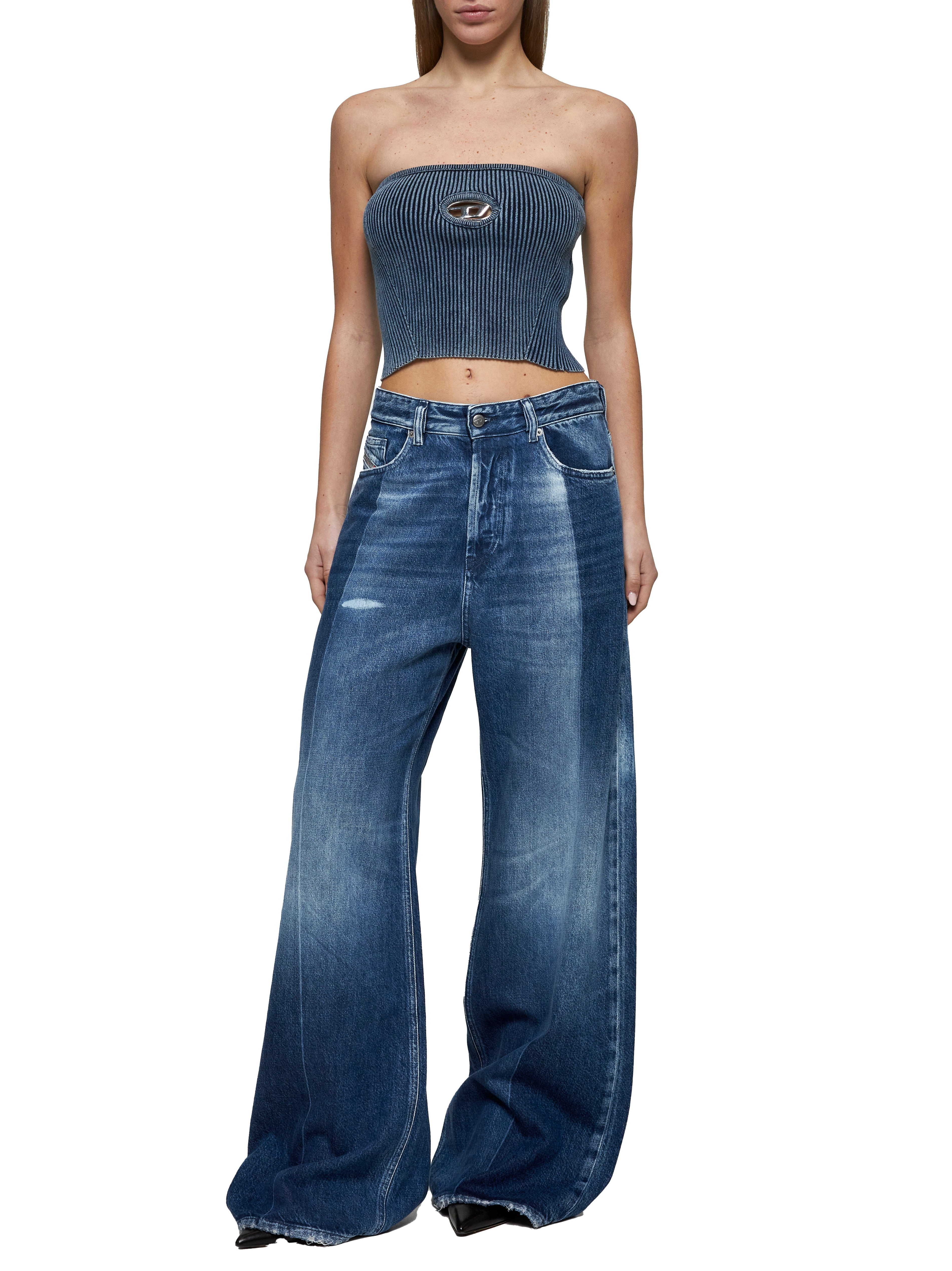 Blue M-Clarksvillex-C bandeau top - 2
