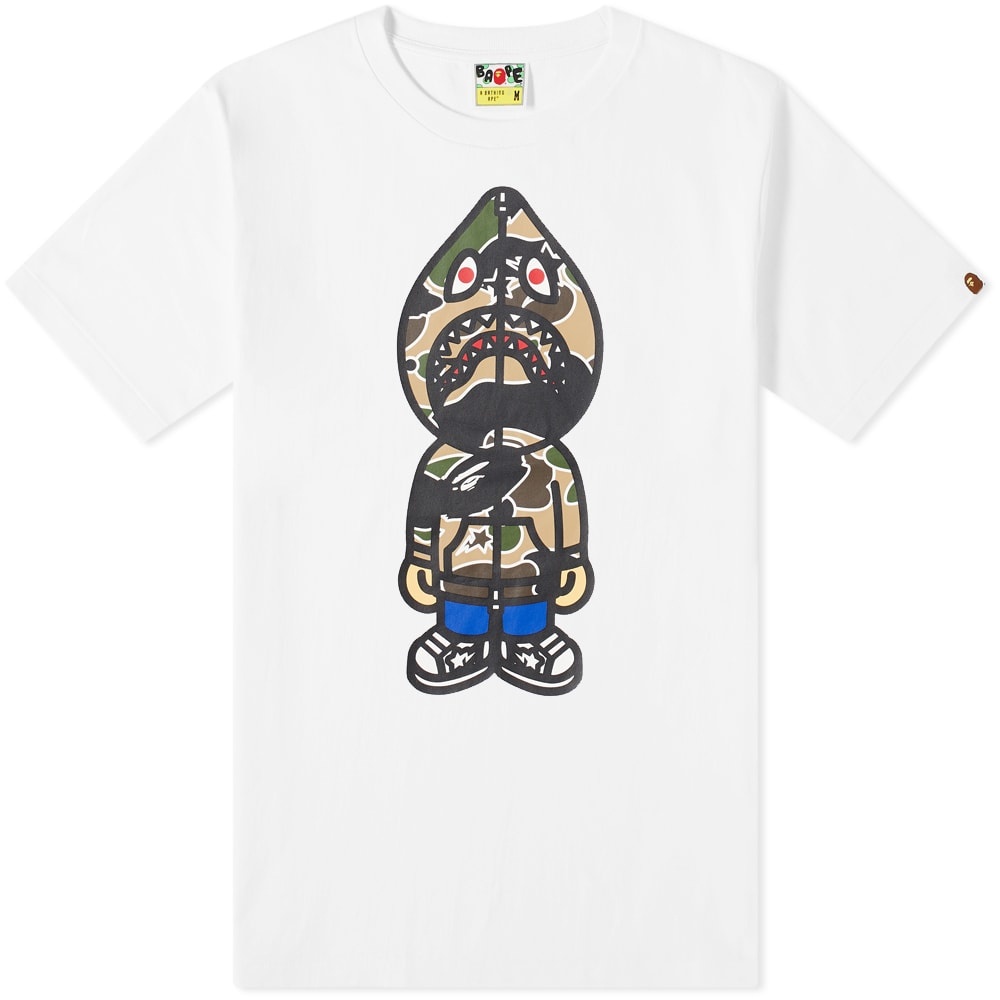 A Bathing Ape STA Camo Classic Milo Shark Tee - 1