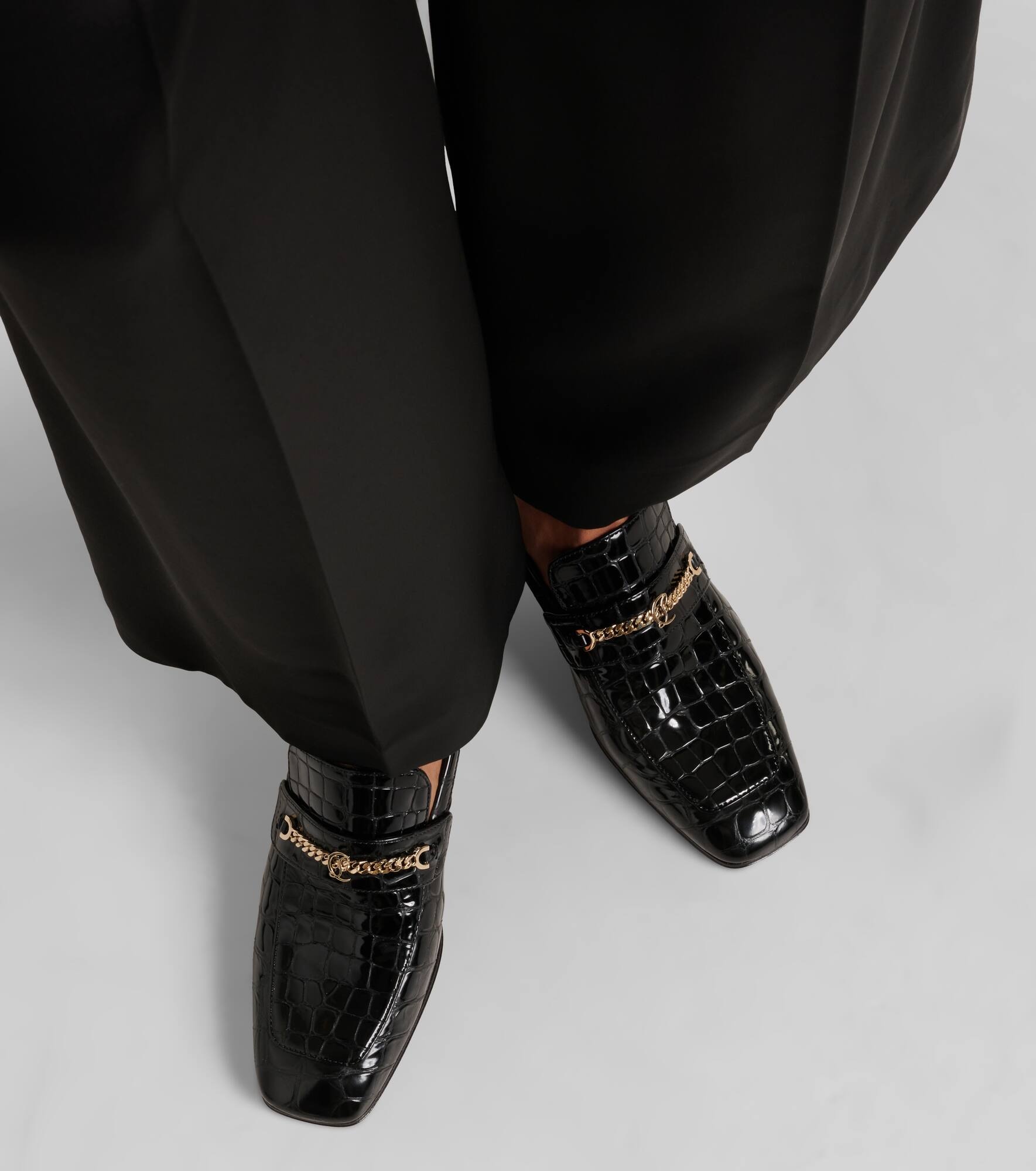 MJ Moc croc-effect leather loafers - 4
