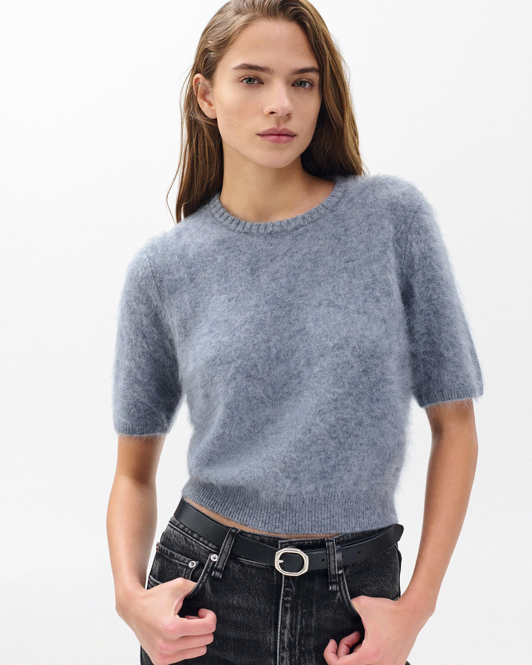 Jada Brushed Short-Sleeve Crewneck - 2