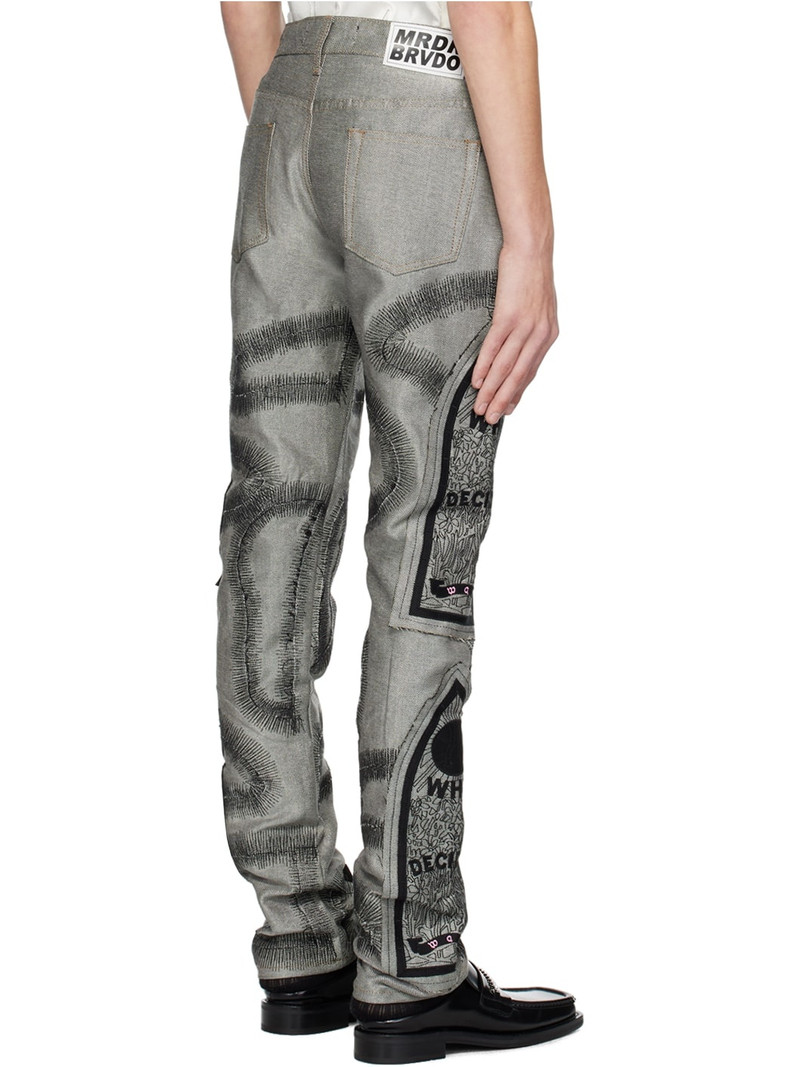 Gray Chrome Fusion Jeans 3