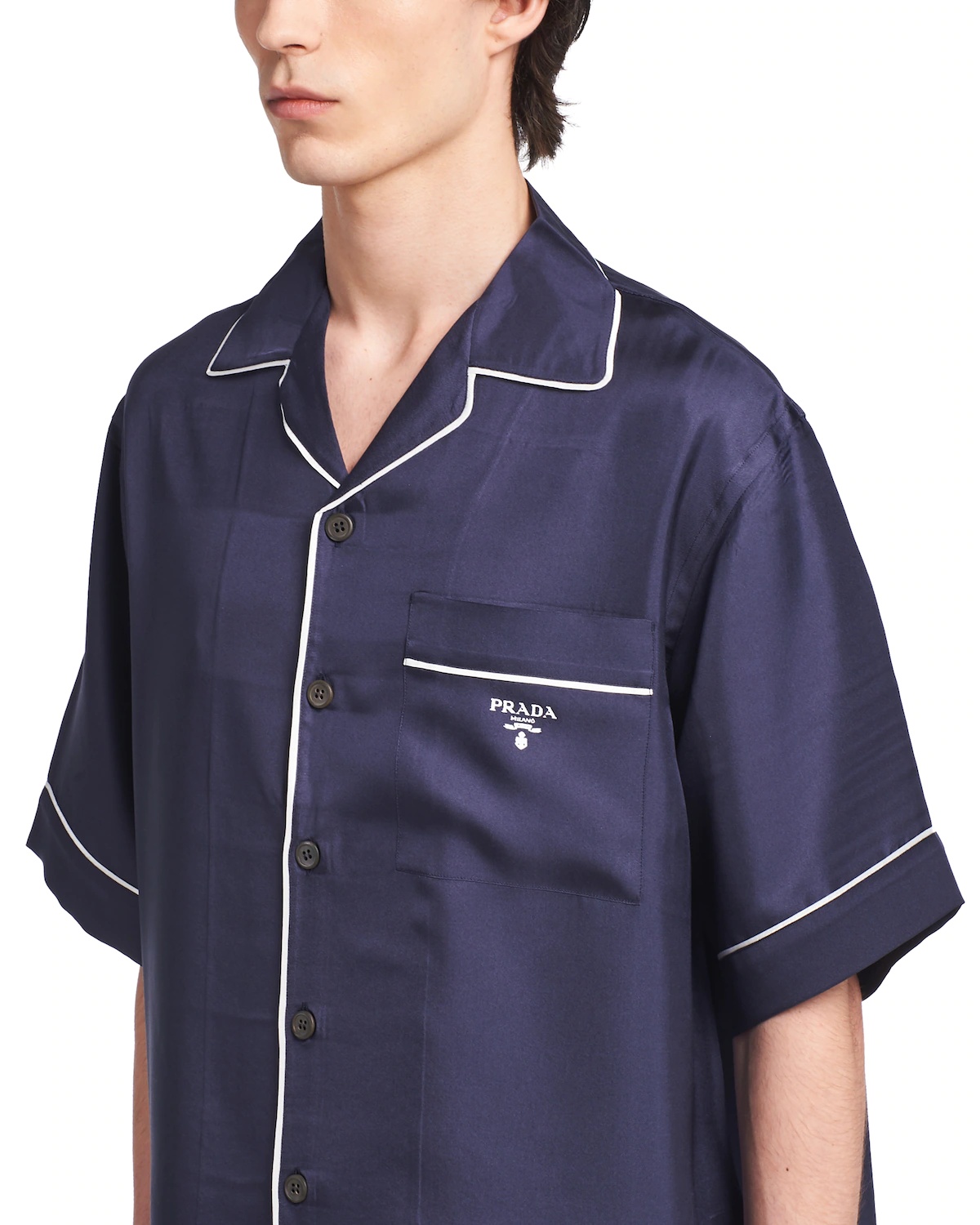 Silk twill bowling shirt - 5