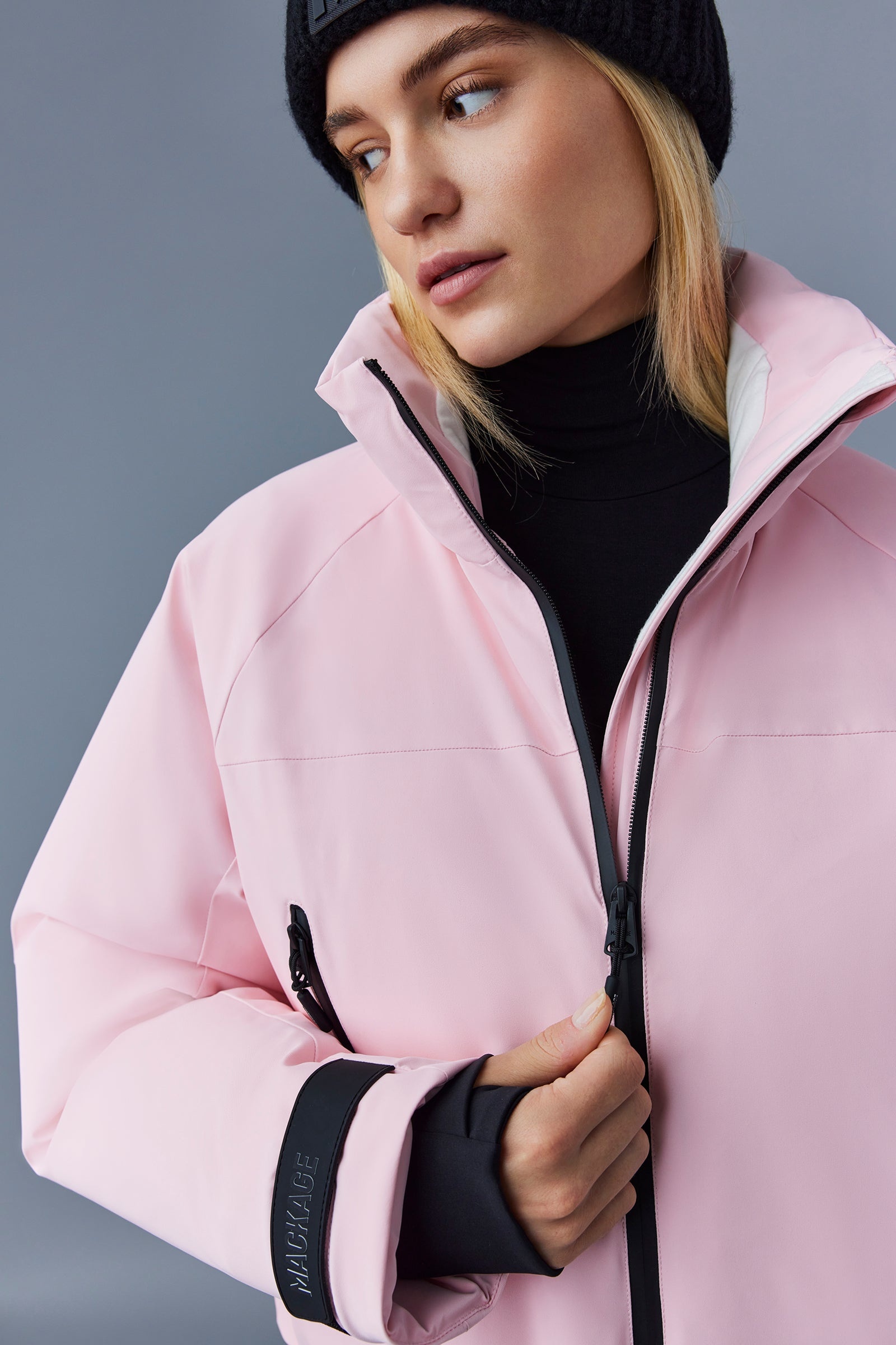 AMANDA Stretch down ski jacket with hood - 5