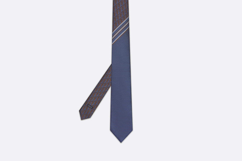 Striped Dior Oblique Tie 5