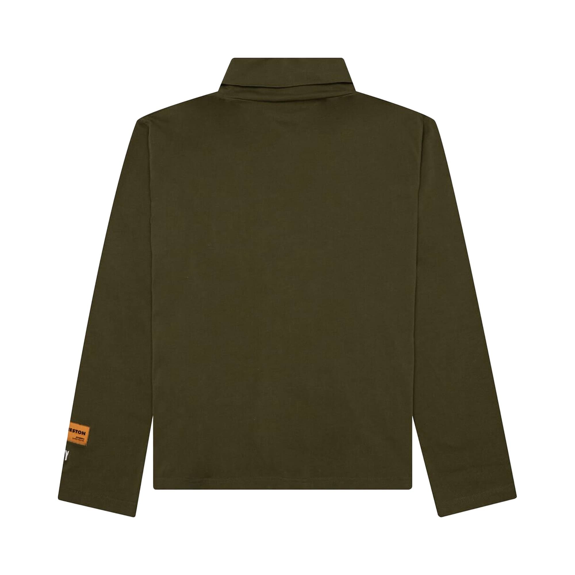 Heron Preston Logo Patch Rollneck Long-Sleeve T-Shirt 'Dark Olive' - 2