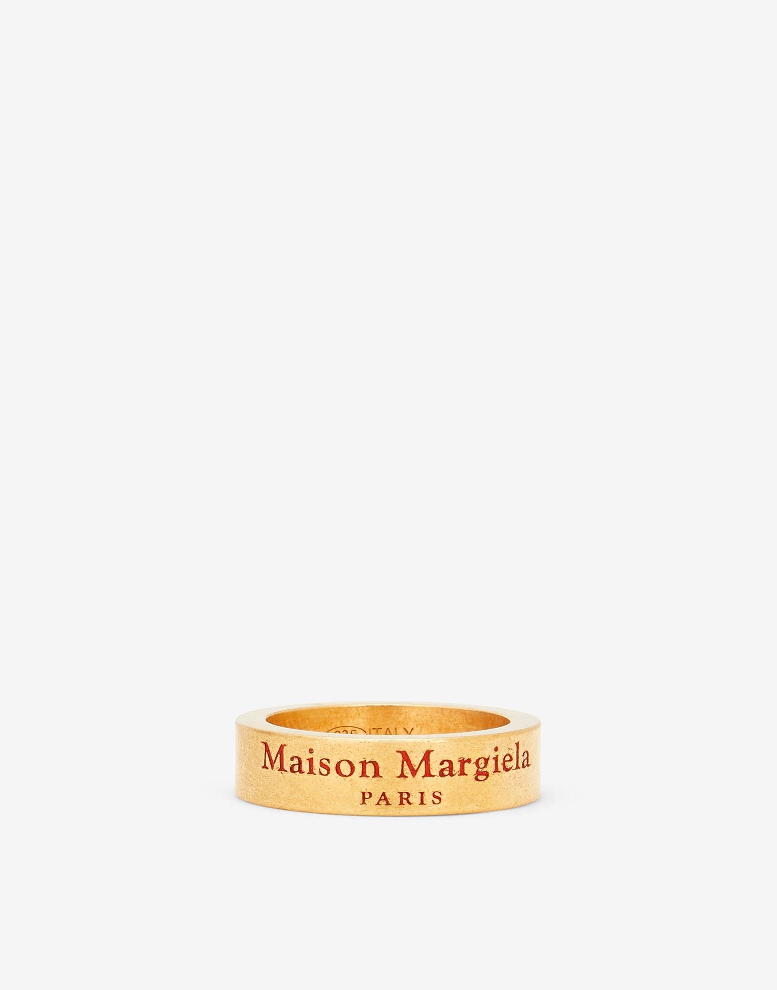 Logo engraved gold-plated ring - 1
