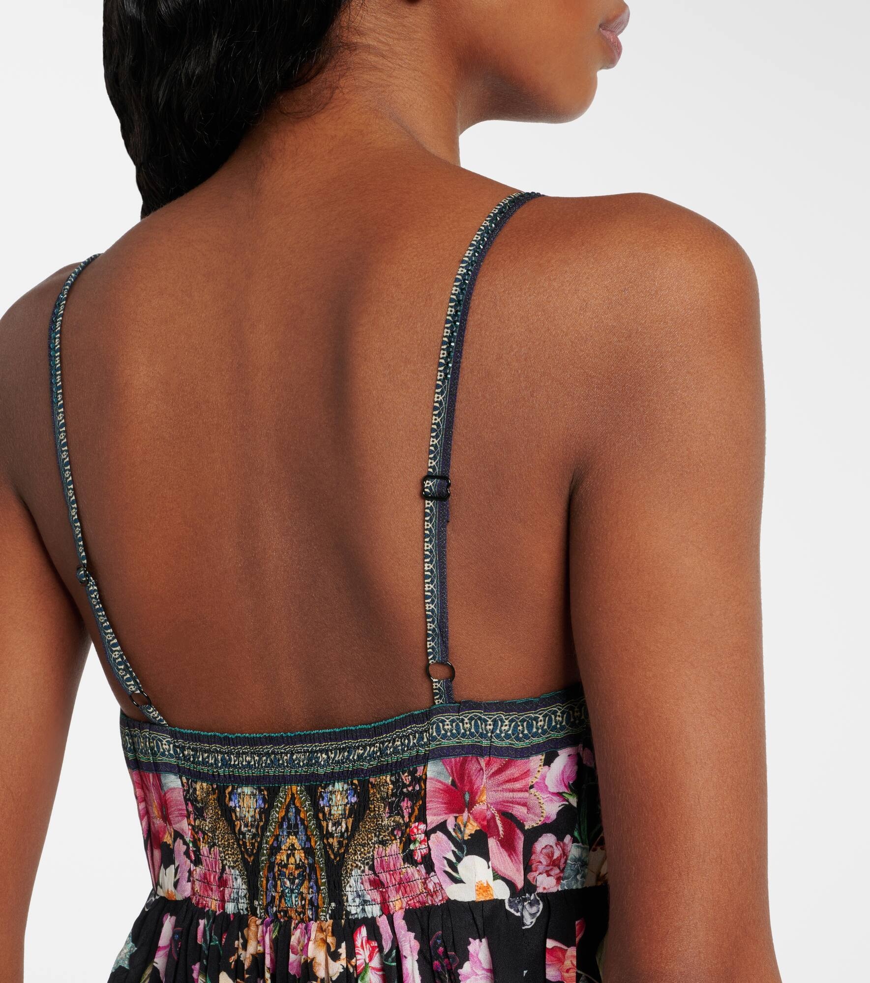Crystal-embellished silk minidress - 6