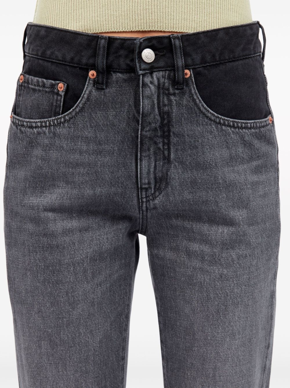 slim-cut cotton jeans - 7