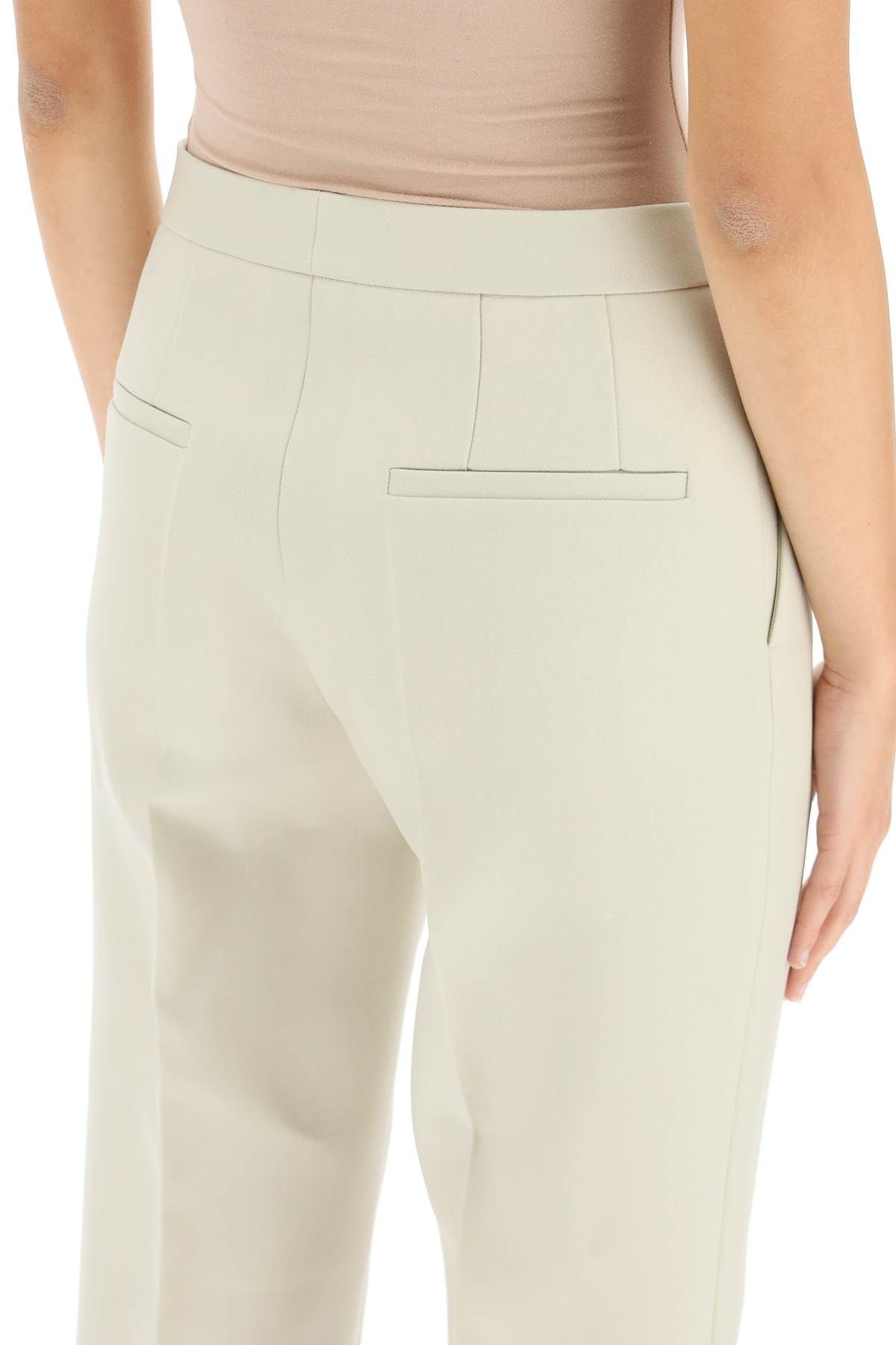 WOOL TWILL TROUSERS - 5