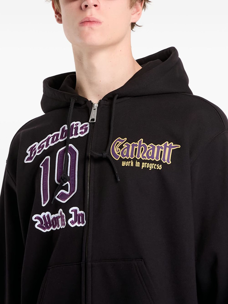 logo-print hoodie 4